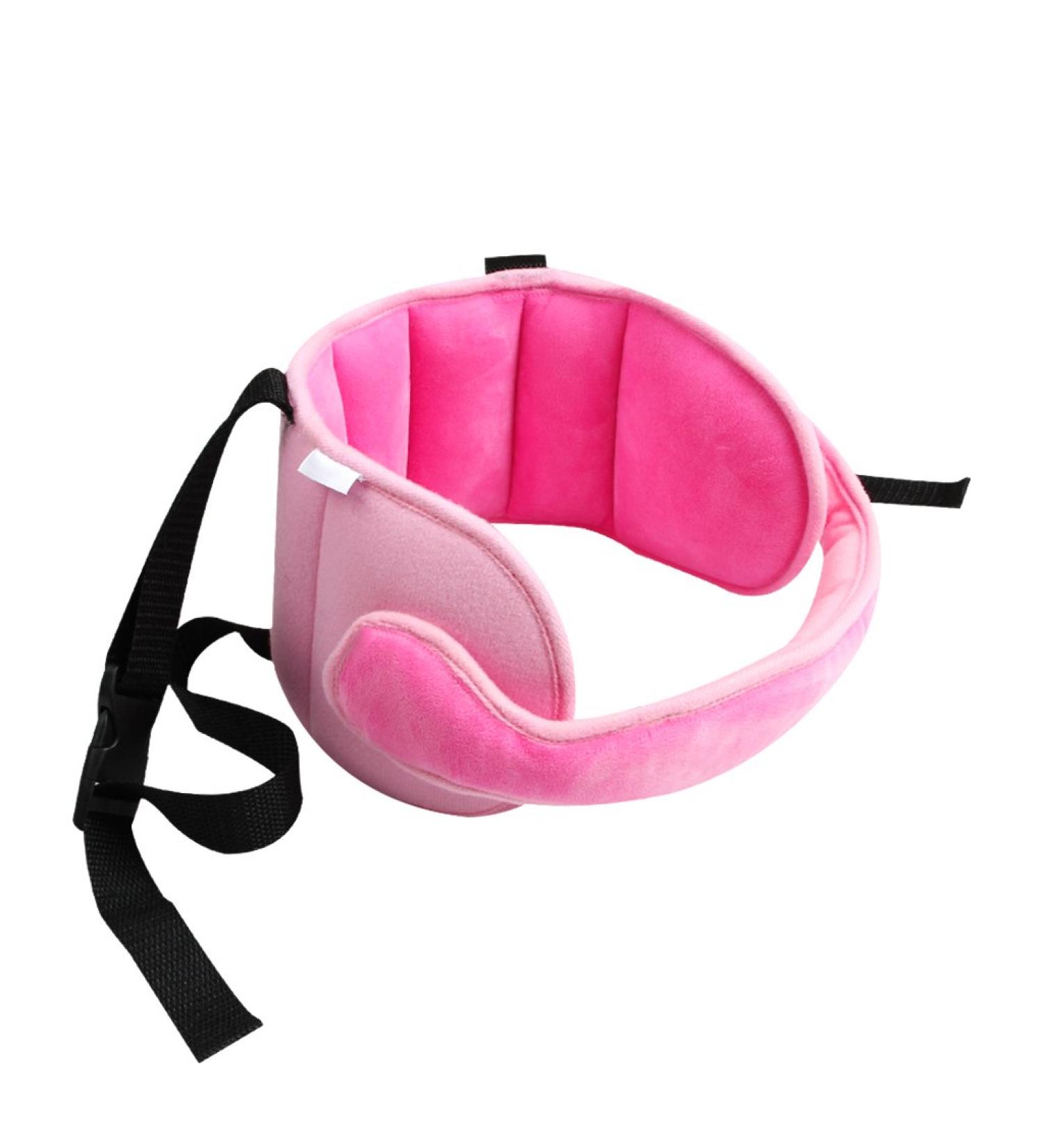 KAKIBLIN Adjustable Toddler Car Seat Head Support Band - Pink - Buy Online on GoSupps.com