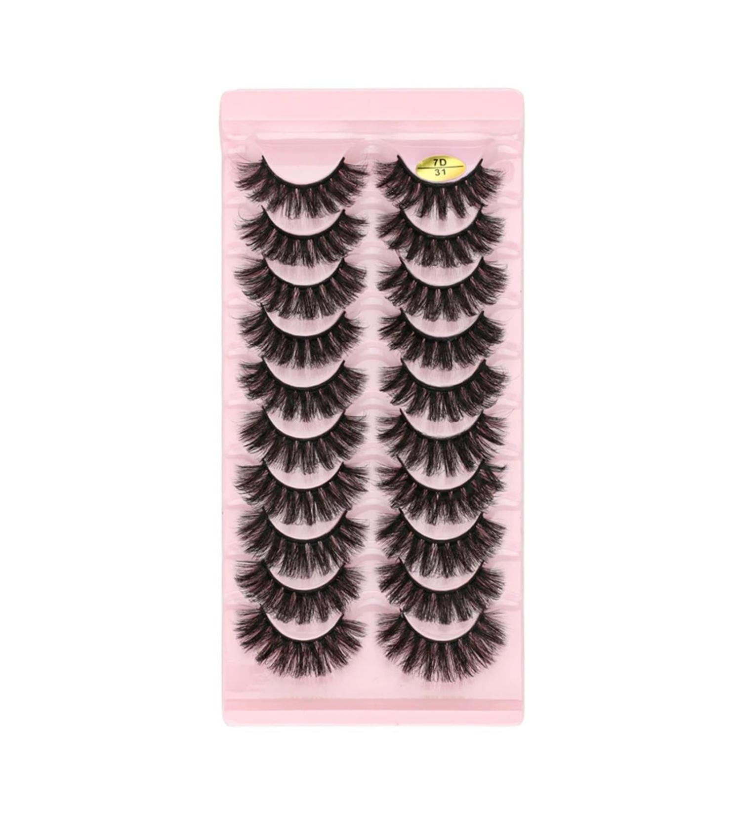 UAMOU Faux Mink Eye Lashes MIX 28 Styles Natural Soft False Eyelashes Fluffy Volume Handmade Faux Cils Makeup in bulk Cheerfully (Color : 7D-31 Size : 30 Boxes) 30 Boxes 7D-31 - Buy Online on GoSupps.com