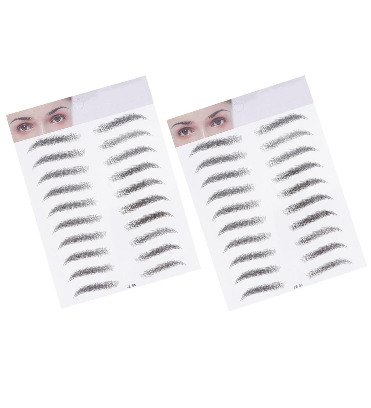 2pi ces Sourcils Artificiels Autocollants Transfert pour Sourcils Naturels Imitation Poils pour Hommes Femmes Type Noir - Buy Online on GoSupps.com