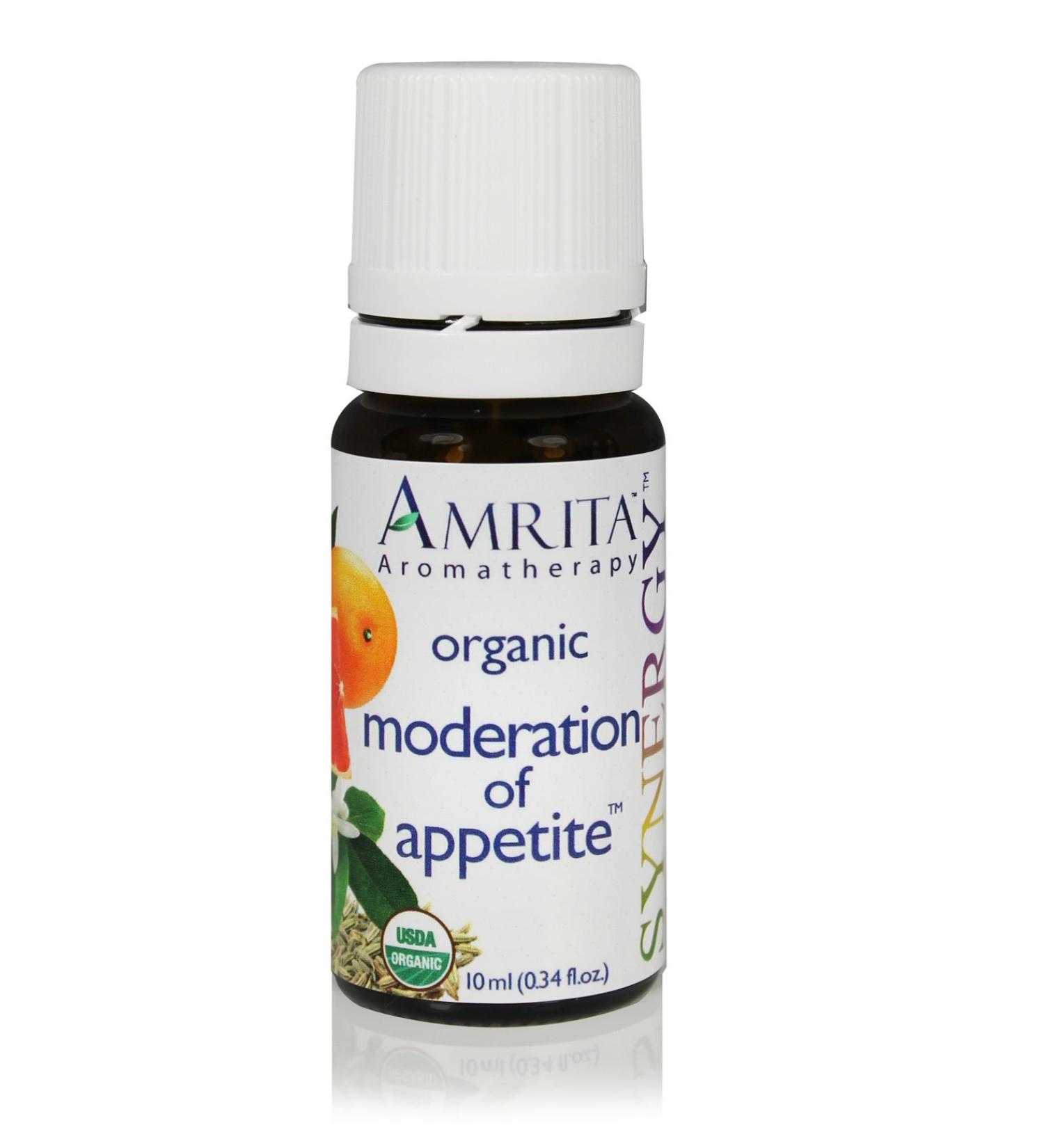 AMRITA Aromatherapy: Moderation of Appetite Synergy Essential Oil Blend (Natural Appetite Control) Organic Essential Oil Blend of Pink Grapefruit Sweet Fennel & Petitgrain Bigarade -Size: 60ML