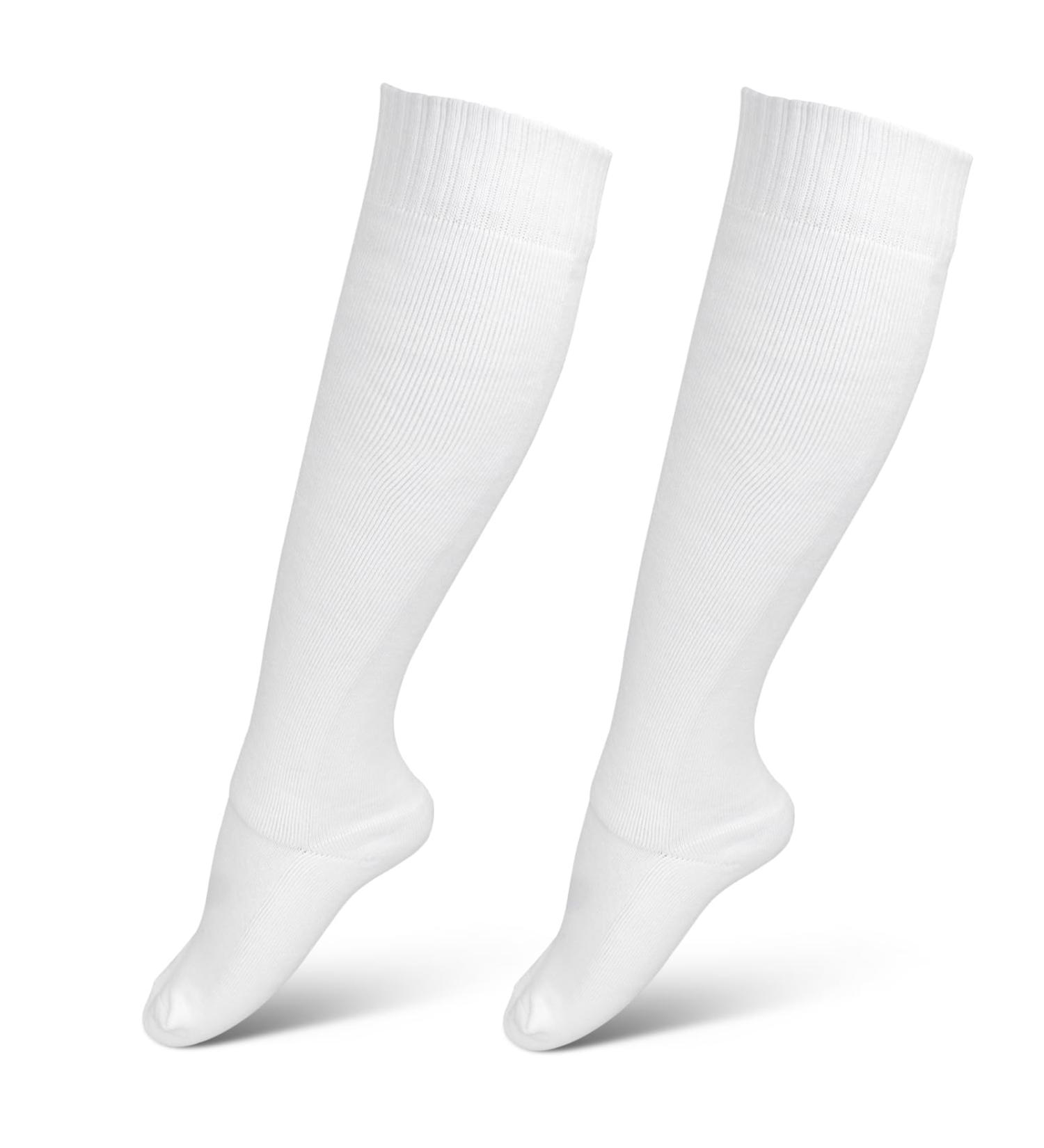 Premium Fencing Socks for Epee Sabre & Foil - Thickened Cotton Unisex Protective Gear White - Buy Online on GoSupps.com