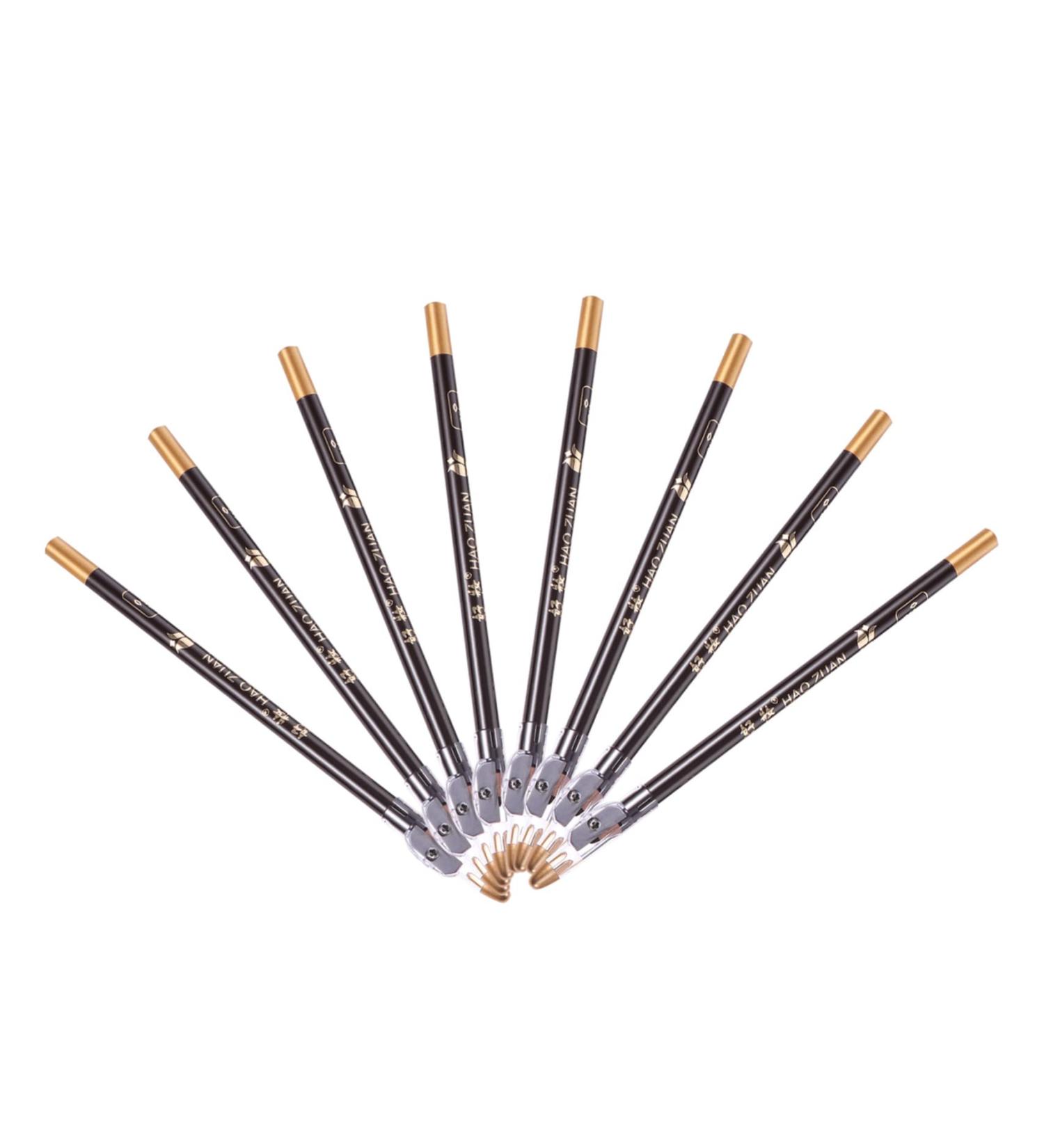 OHPHCALL 24 Pcs Lasting Eyebrow Pencil Waterproof Wooden Waterproof Eyebrow Pen Makeup Accessories 1 count (Pack of 1) Blackx3pcs - Buy Online on GoSupps.com