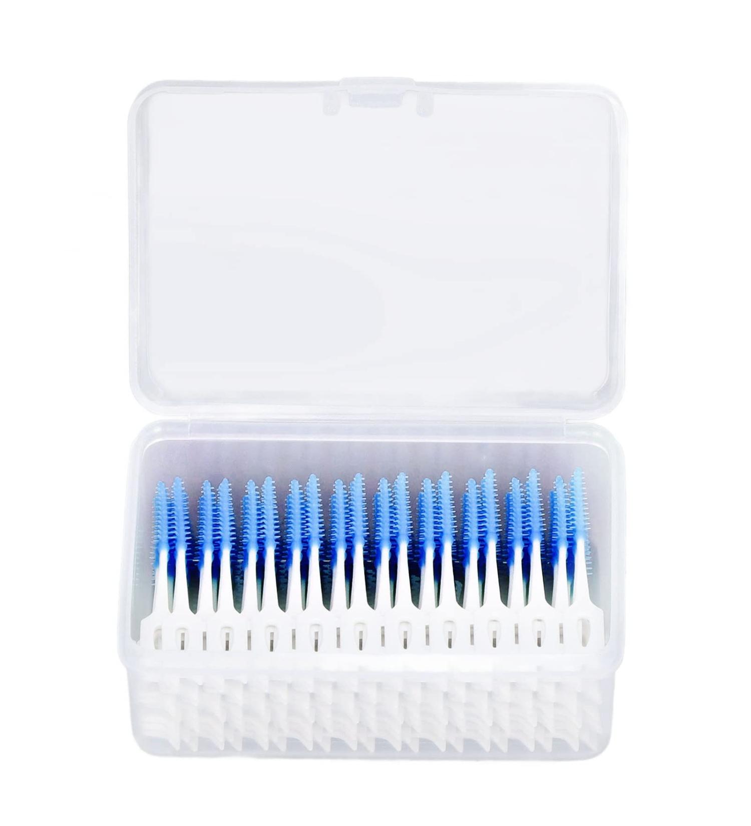 160 Pieces Interdental Brushes - Soft Tooth Cleaning Tools & Toothpicks for Ultimate Oral Care (Blue) - International Shipping Available - Buy Online on GoSupps.com