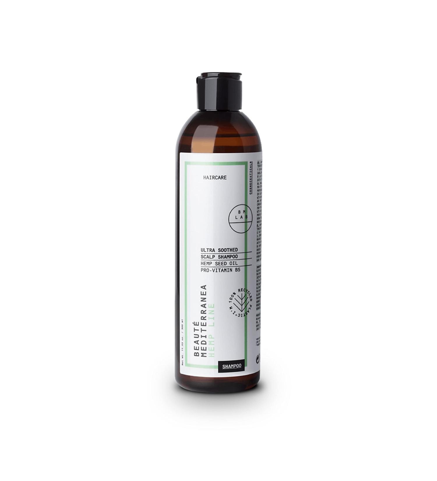Ultra Soothed Sulfate Free Shampoo - 300 ml - With Hemp Oil - For Dry and Damaged Hair Care - 100% Vegan - Beaut Mediterranea - Buy Online on GoSupps.com