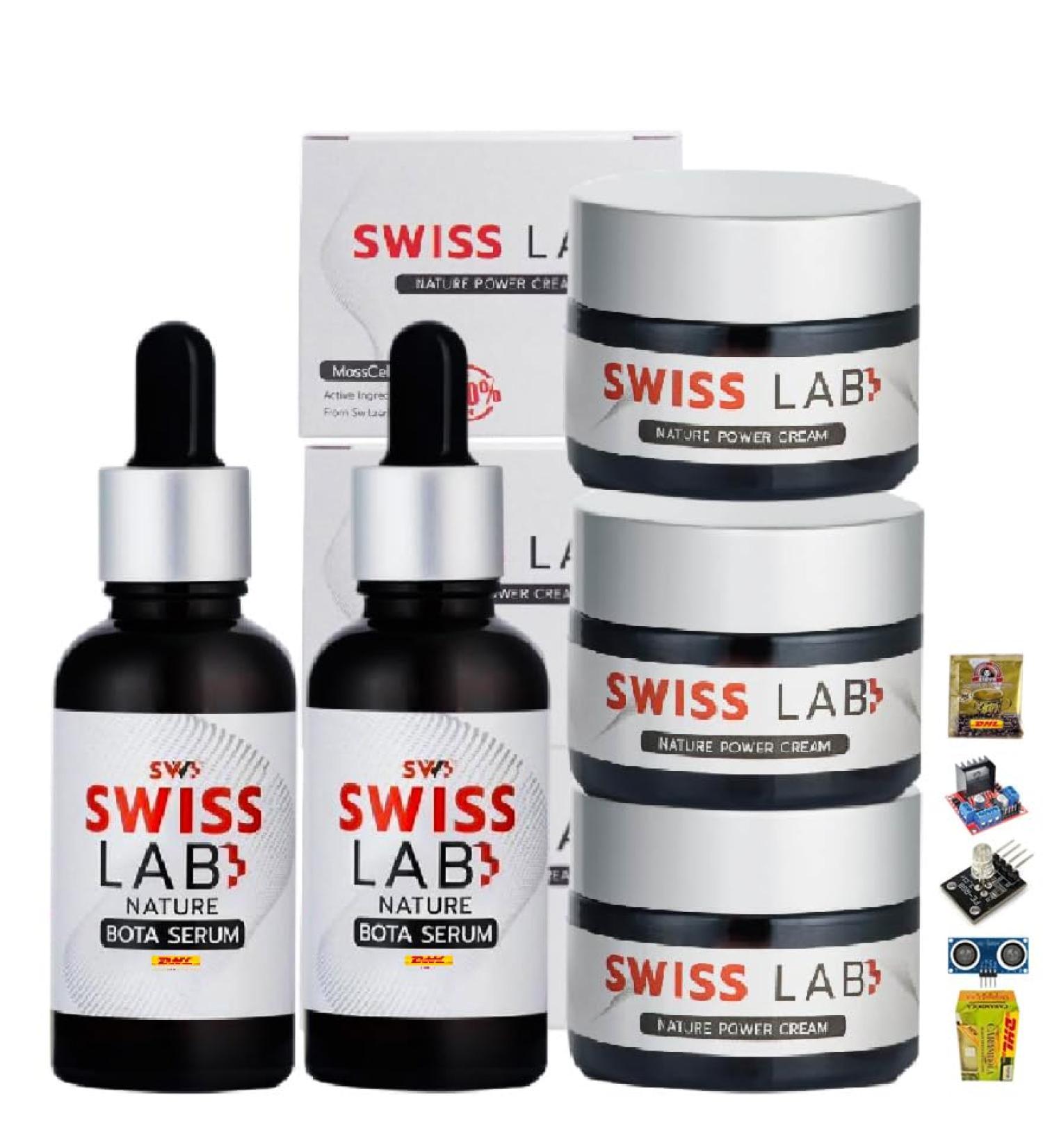 Swiss Lab Nature 3 Cream + 2 Serum Big Set | Ultimate 5 Pcs Skincare by Beautygoodshop | Free Beauty Gifts Included - Buy Online on GoSupps.com