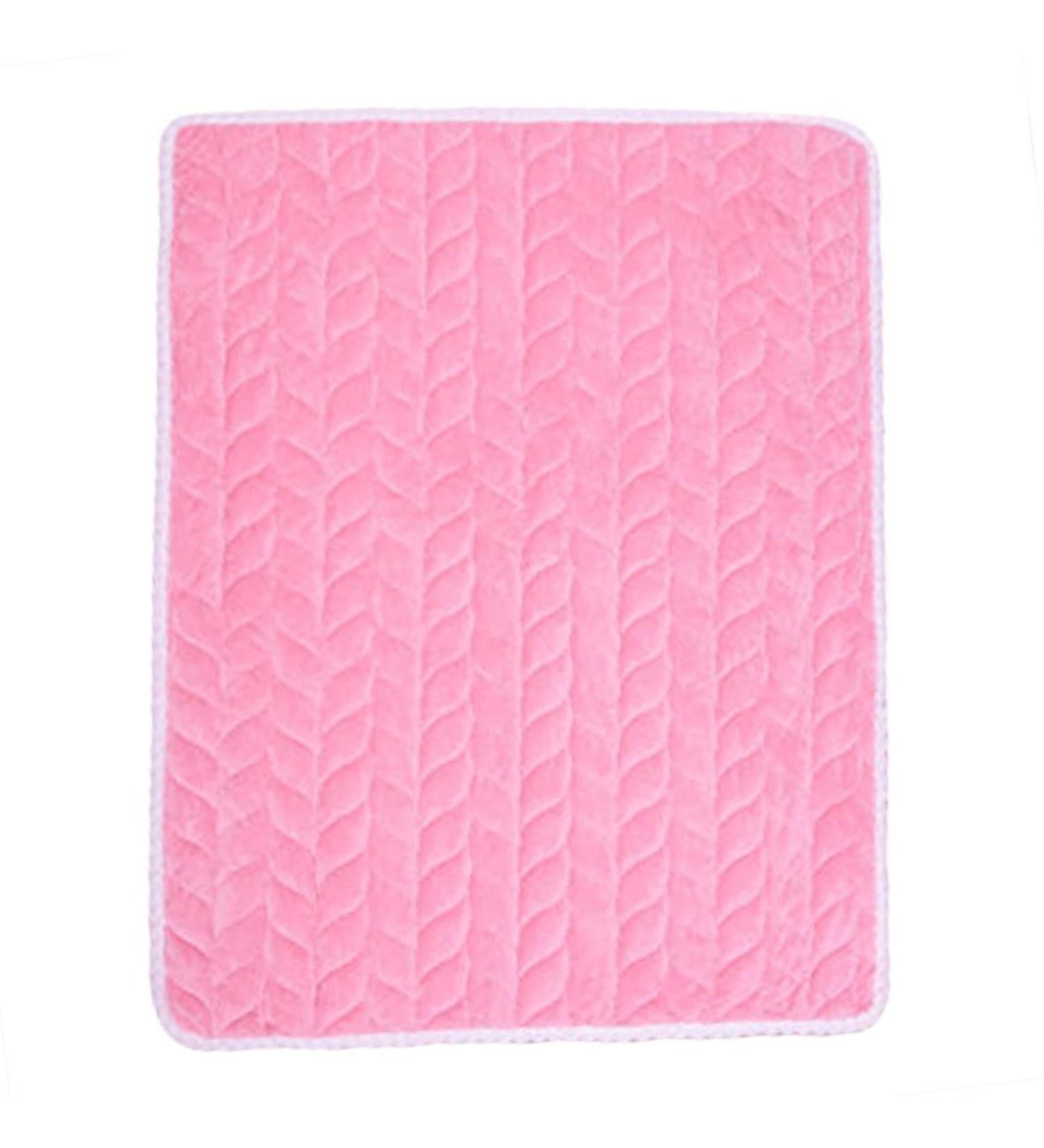 Liveinu Waterproof Fleece Mattress Protector | Anti-Slip Breathable Incontinence Cover for Babies & Seniors | Reusable Absorbent Pads | 90x90cm Pink - Buy Online on GoSupps.com