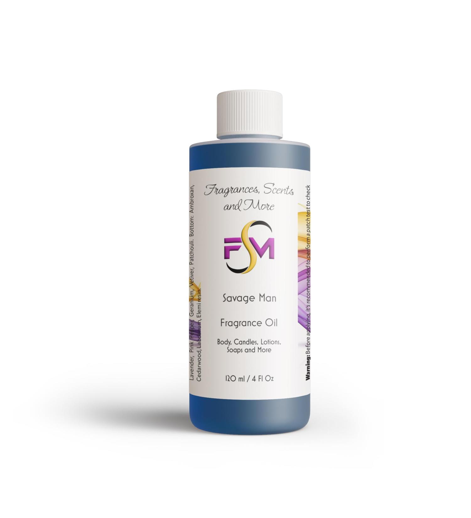 Savage Man Fragrance Oil - 4 Fl Oz | Premium Scent for Men | International Shipping Available - Buy Online on GoSupps.com