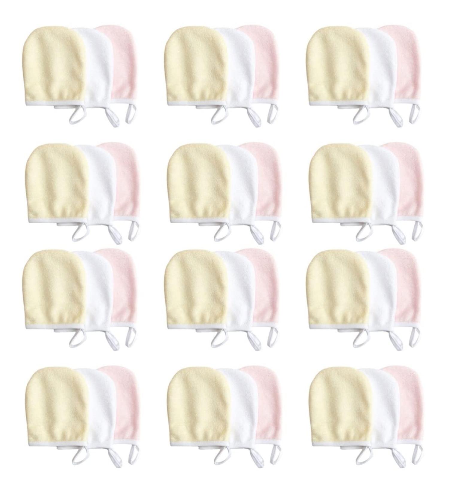 FRCOLOR 36 Pcs Reusable Makeup Remover Gloves & Cloths - Eye Makeup Remover Puffs & Facial Scrubber in Assorted Colors - Buy Online on GoSupps.com