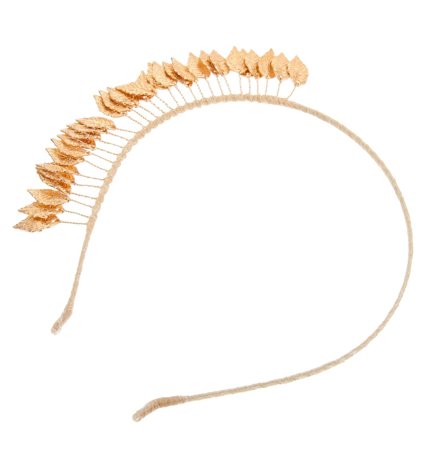 Abaodam Gold Decor Wedding Hair Accessories Headbands Bridal Hair Accessories Women Leaf Headband Leaf Headband for Wedding Headband for Women Leaf Crown Headgear Women's Alloy Leaves - Buy Online on GoSupps.com
