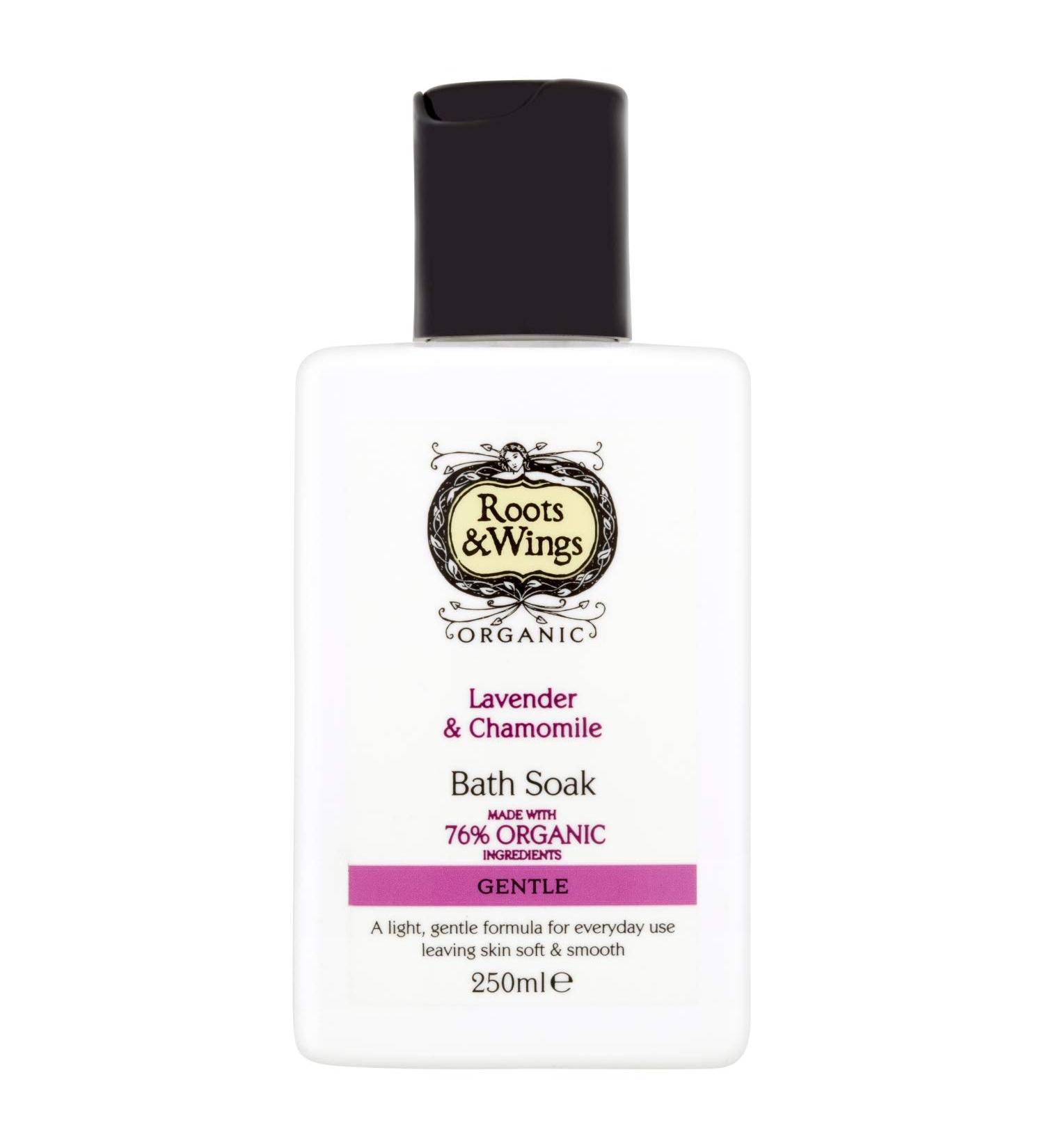 Organic Lavender and Chamomile Bath Soak - 250ml by Roots & Wings - Buy Online on GoSupps.com