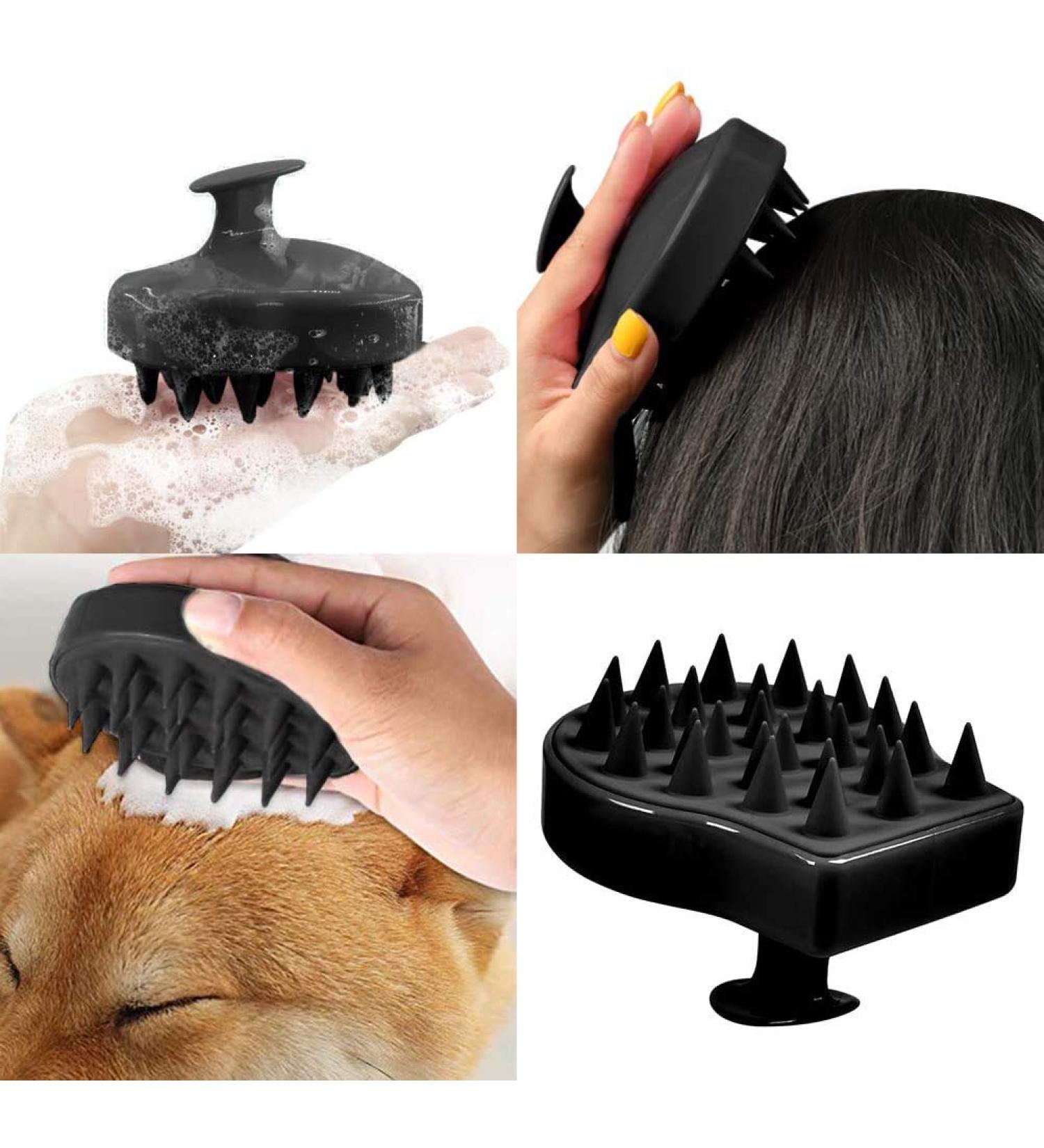 Cutefly Scalp Massage Brush - No Silicone Black | Premium Hair Care Tool for Relaxation & Scalp Health - Shop Internationally - Buy Online on GoSupps.com