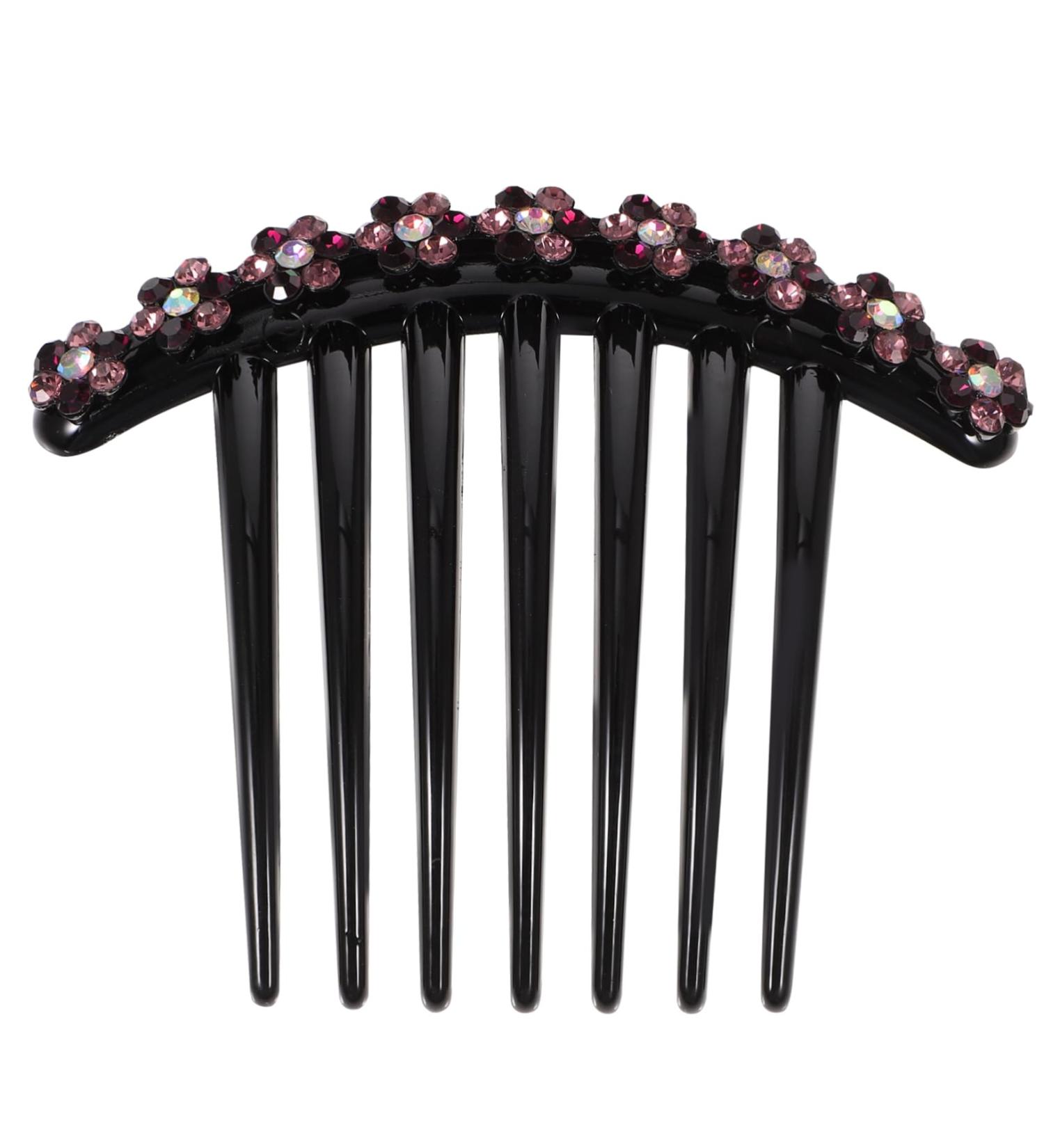 DOITOOL 1pc French Twist Hair Comb Hair Brush for Women Flower Hair Clips for Women Crystal Hair Side Comb Hair Combs French Twist Comb Large Bridal Girl Rhinestones Hair Accessories Bride - Buy Online on GoSupps.com