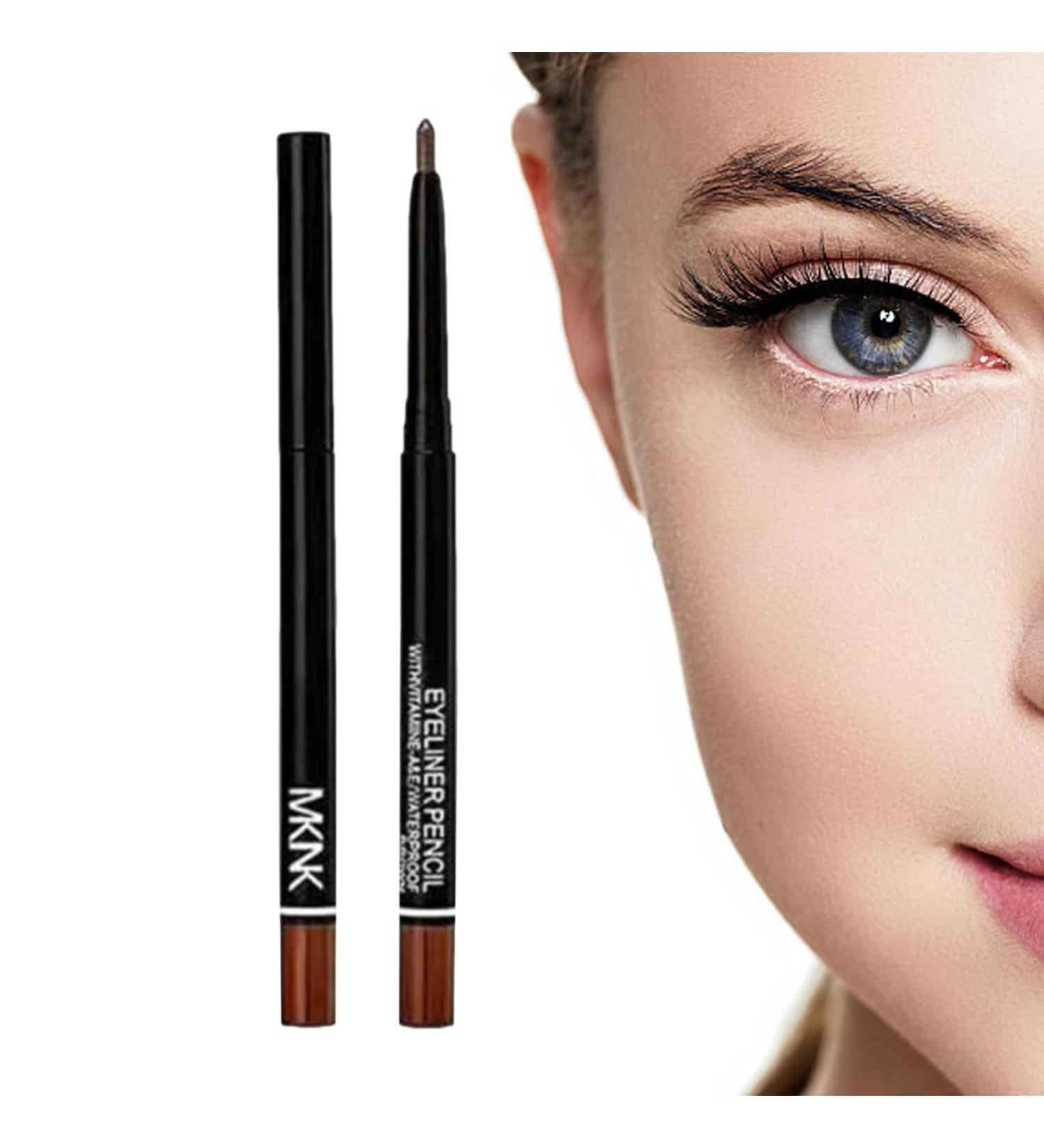 Colored Eyeliner Pencil - Long-Lasting Colored Eyeliner Pens for Women Multifunctional Automatic Rotation Eyeliner Eye Makeup Eye Eyeliner Pencil for Makeup Fancy Dress Brown - Buy Online on GoSupps.com