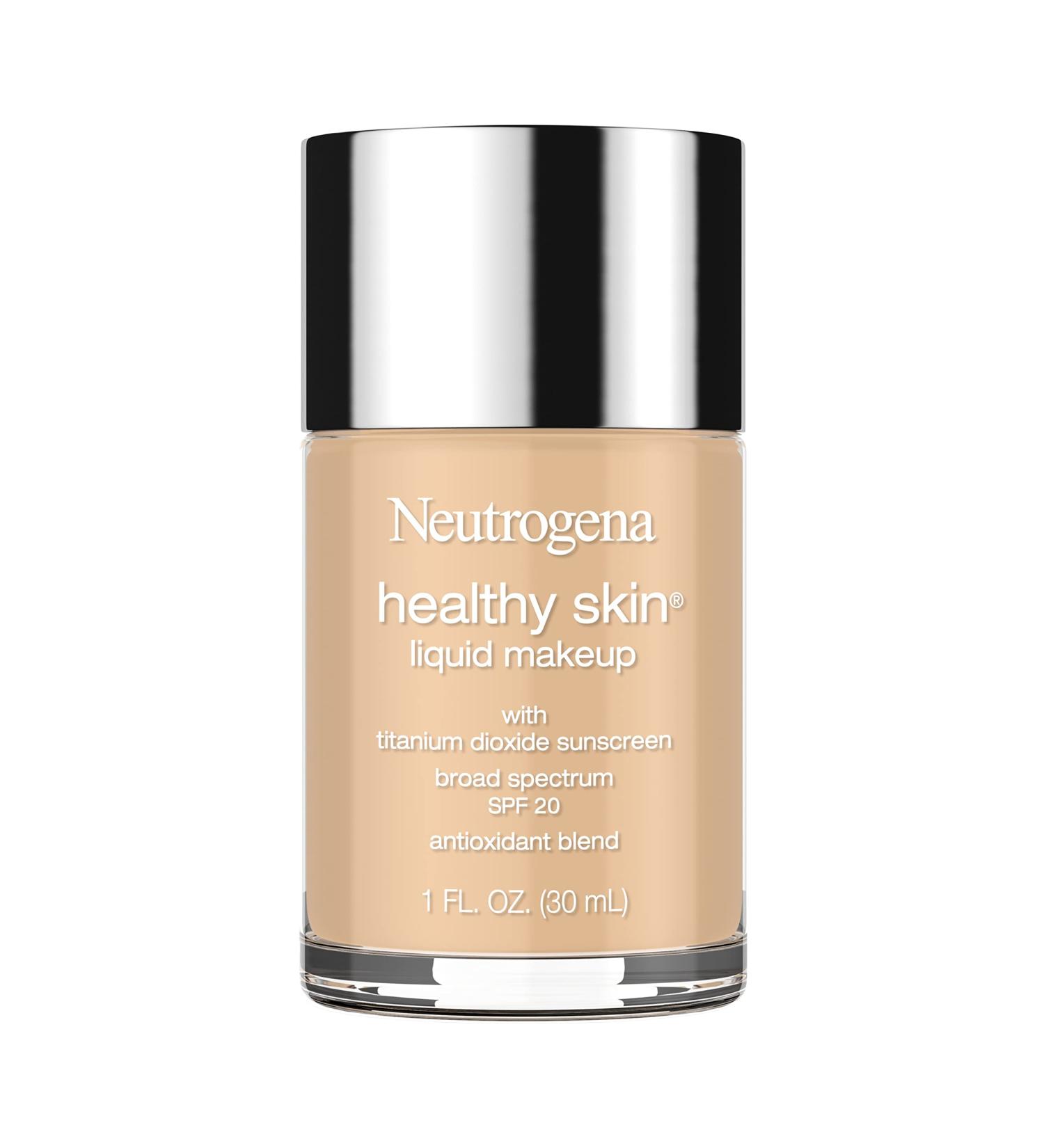 Neutrogena Healthy Skin Liquid Makeup Foundation SPF 20 - Lightweight & Flawless Coverage - 85 Honey - 1 fl. oz - Buy Online on GoSupps.com