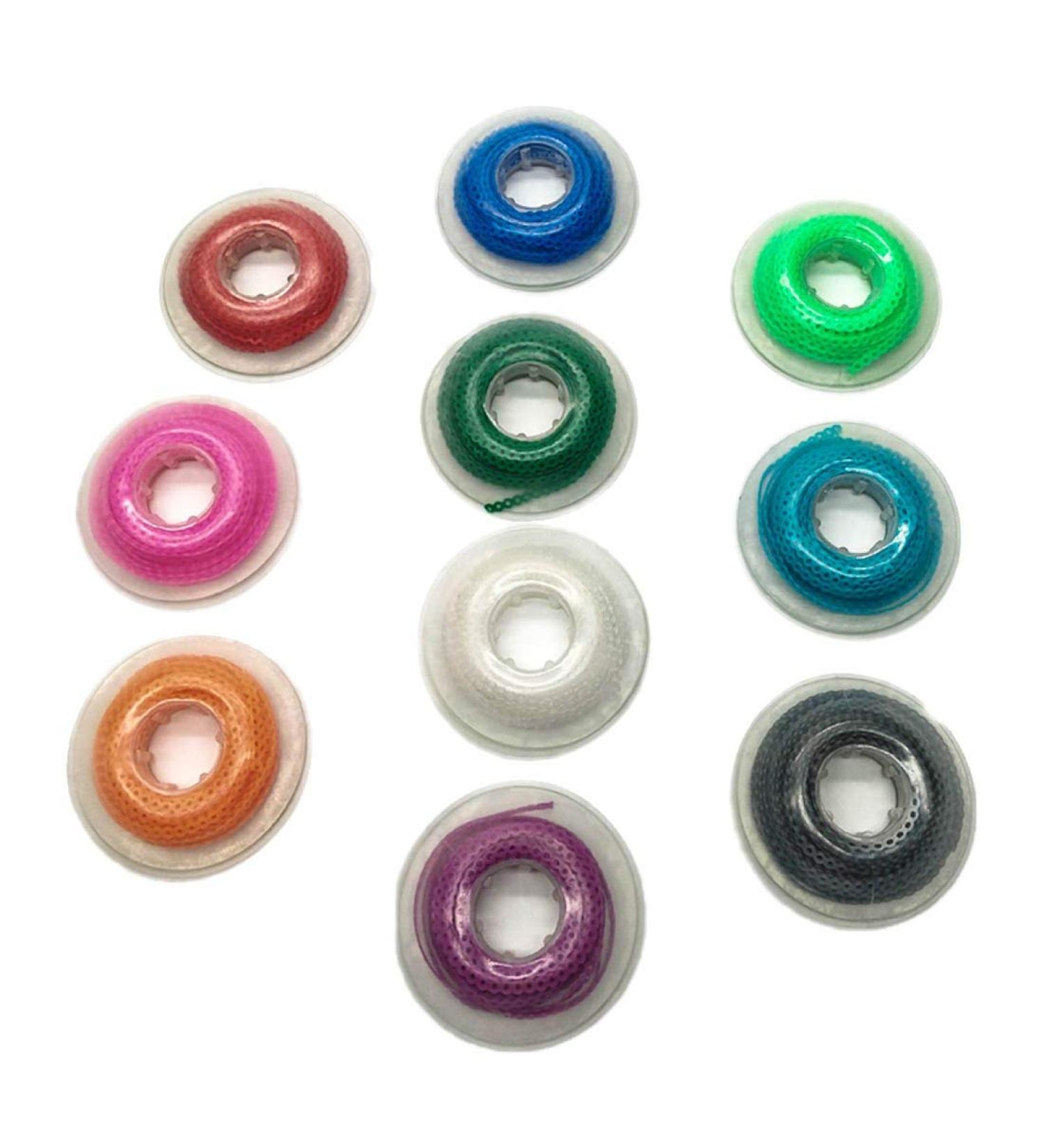 RZJZGZ 10 Pcs Dental Orthodontic Elastic Chain Power Chains Brace Orthodontic Spool Elastic Rubber Band(4.5M/PACK) (Long) - Buy Online on GoSupps.com