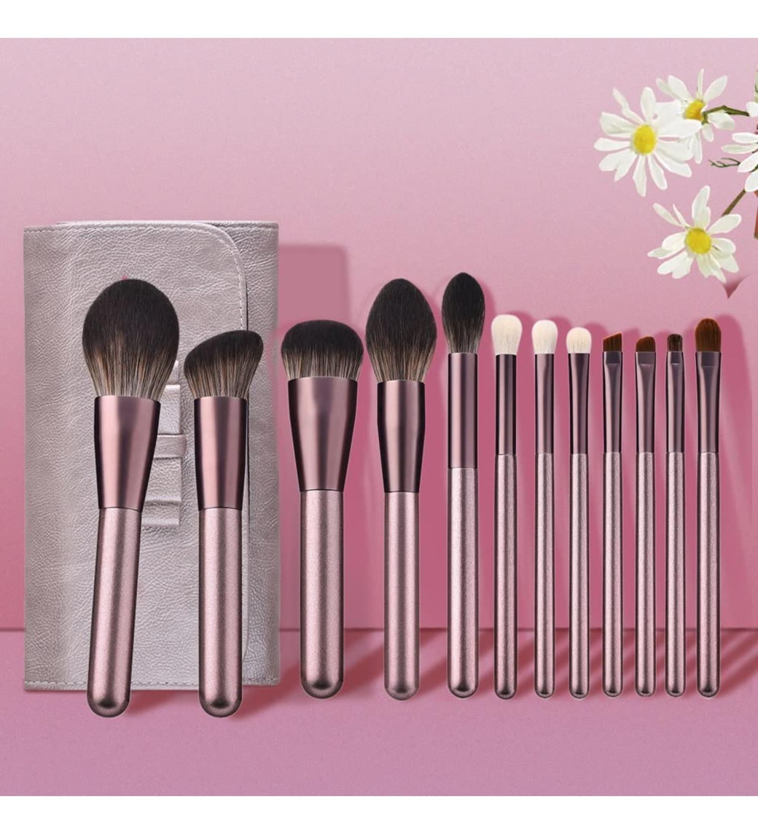 DFHBFG Makeup Brush Set - Wooden Handle Soft Bristle Ideal for Loose Powder | Premium Beauty Tool for Flawless Application - Buy Online on GoSupps.com