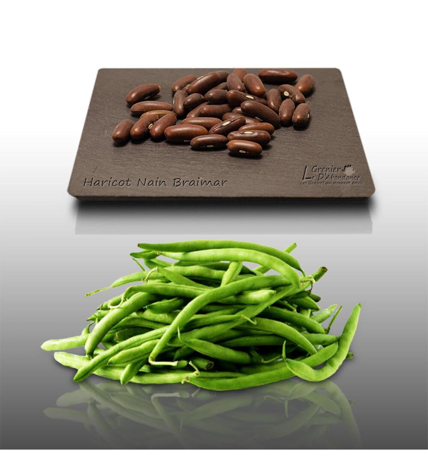 75 g Seeds to sow Le Grenier dAbondance Braimar bean Phaseolus vulgaris - Buy Online on GoSupps.com