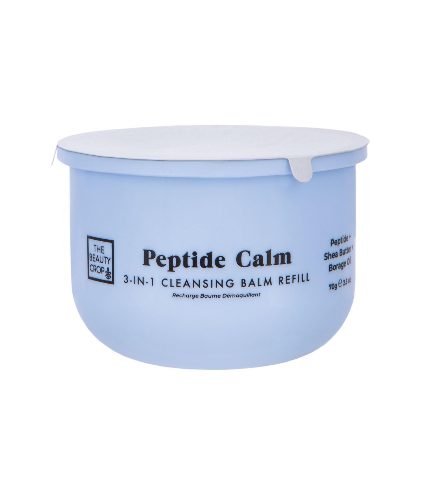 The Beauty Crop Recharge Peptide Calm Cleansing Balm - Nourrissant et Hydratant Convient tous les types de peau v g talien - 100 ml Recharge de baume nettoyant peptide - Buy Online on GoSupps.com