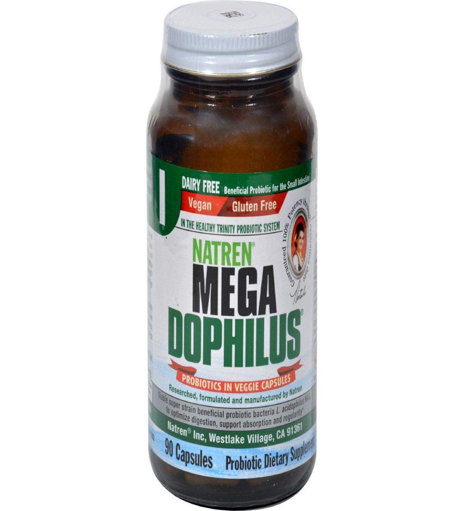 Natren Megadophilus Dairy Free Capsules 90-Count
