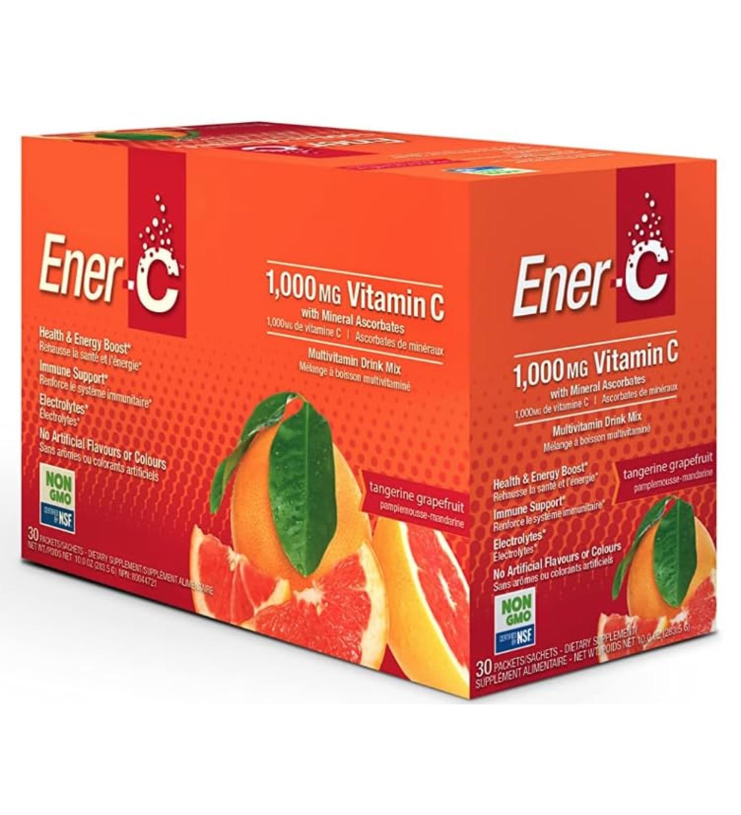 Conquitlam BC V36C2 EnerVitamin C Mandarin Grapefruit 30 PacketsPouches - Buy Online on GoSupps.com