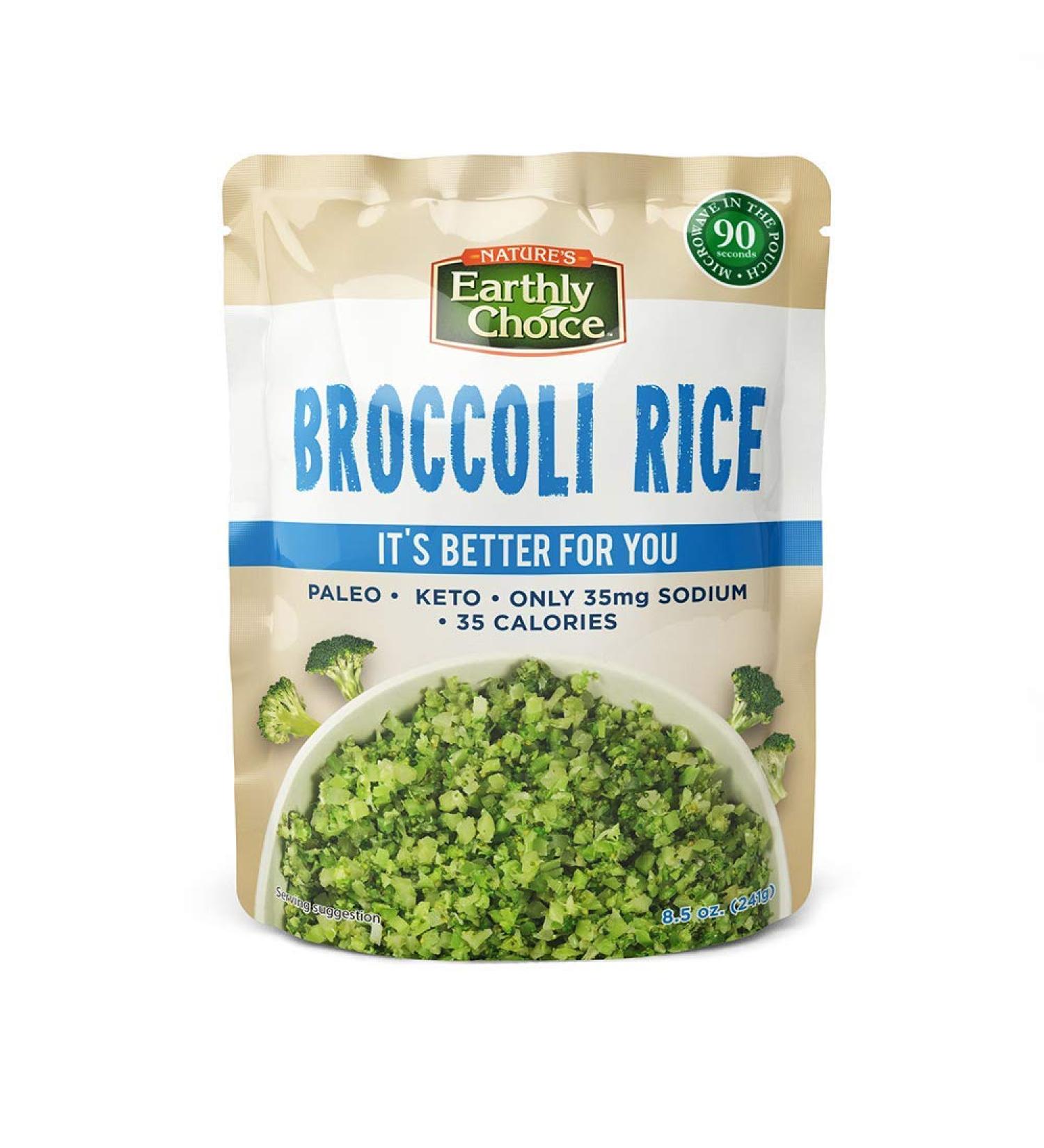 Nature's Earthly Choice Paleo Keto Broccoli Rice 8.5oz Pack of 6 - Buy Online - Buy Online on GoSupps.com