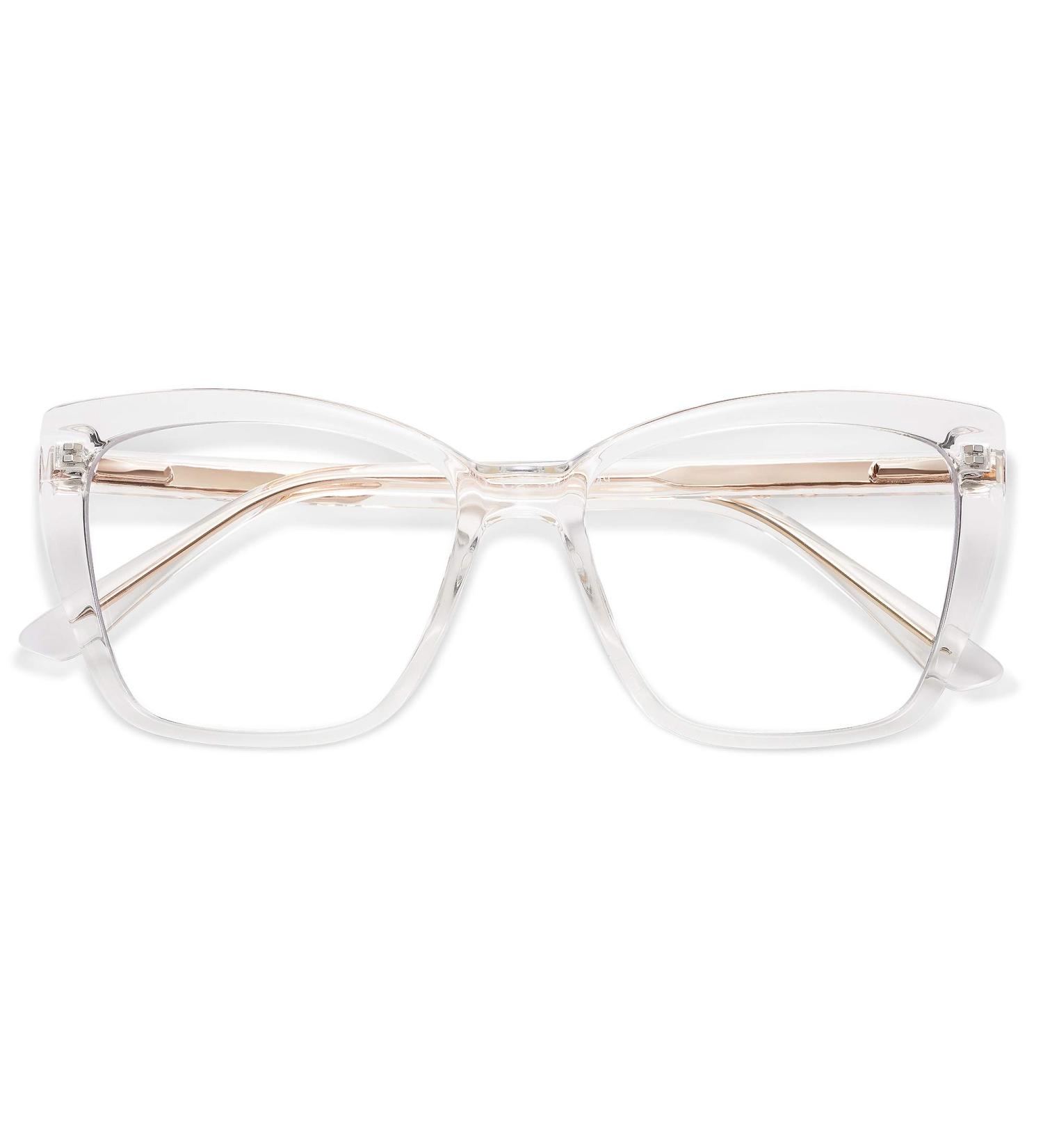 AMOMOMA TR90 Oversized Blue Light Reading Glasses Women | Stylish Square Cat Eye AM6031 0c2.clear 2.5x - Buy Online on GoSupps.com