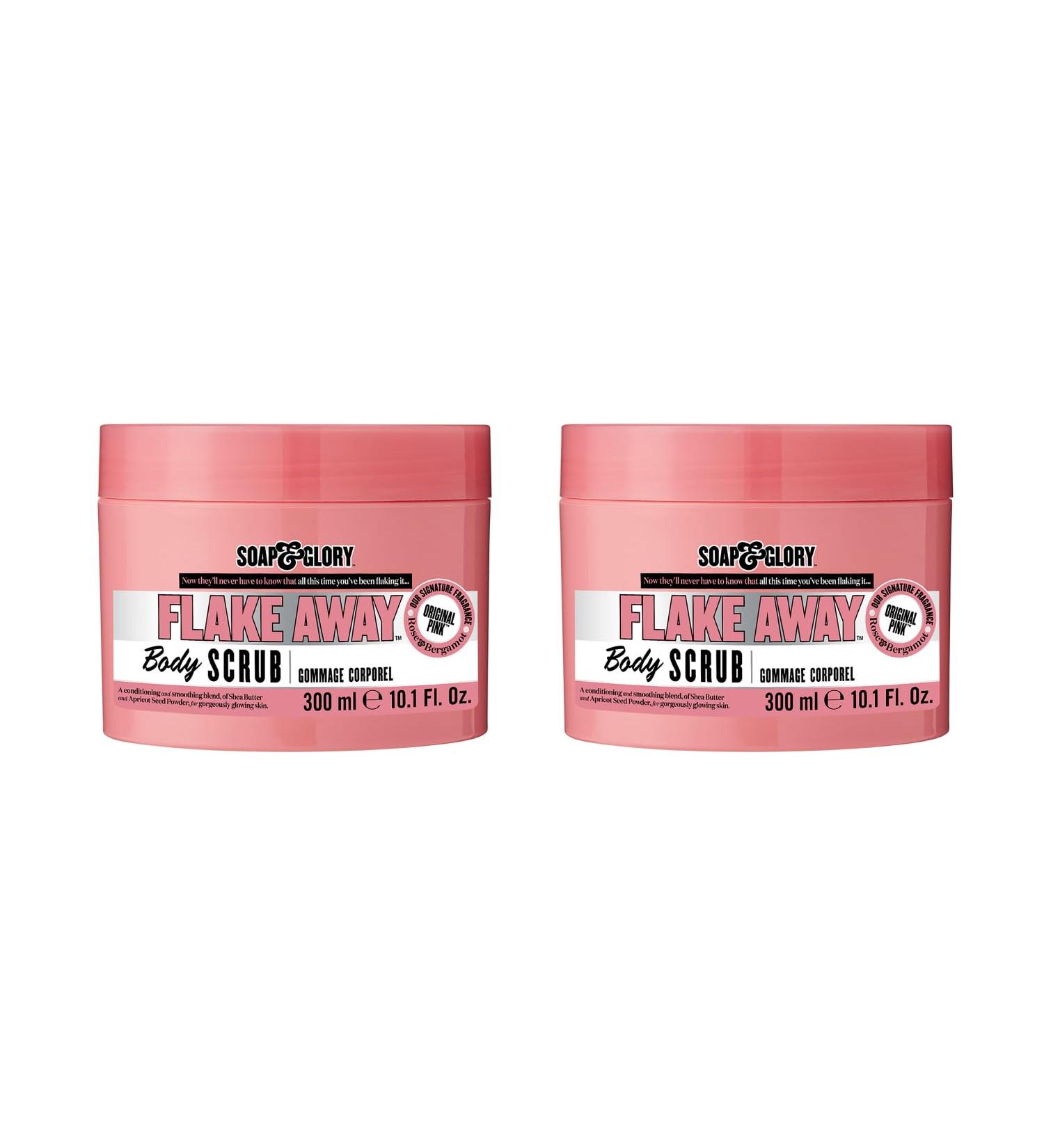 Soap And Glory Flake Away Body Scrub 300ml - Buy 2 Pack | Exfoliating Body Scrub for Smooth Skin - International Shipping Available - Buy Online on GoSupps.com