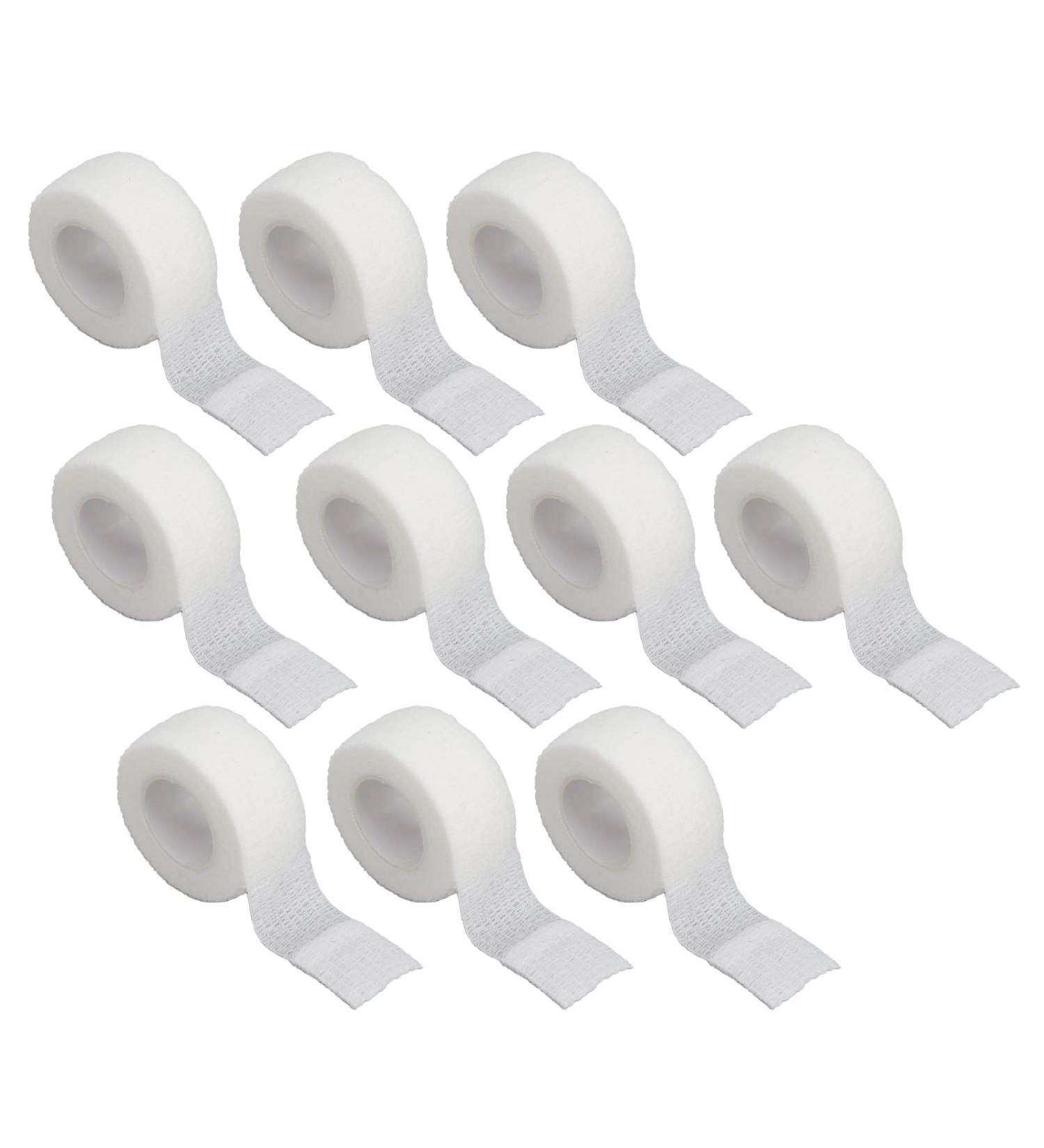 Buy 10 Rolls Self Adhesive Elastic Wrap Bandage - Breathable Cohesive Bandage Tape in White - Perfect for Injury Support & Quick Fixes - Shop Internationally - Buy Online on GoSupps.com