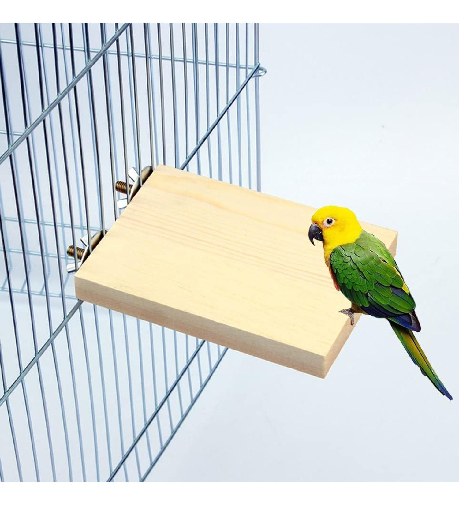 Wooden Bird Perch Stand Platform for Parrot Budgies Parakeet Cockatiels - DK NAT - Buy Online on GoSupps.com