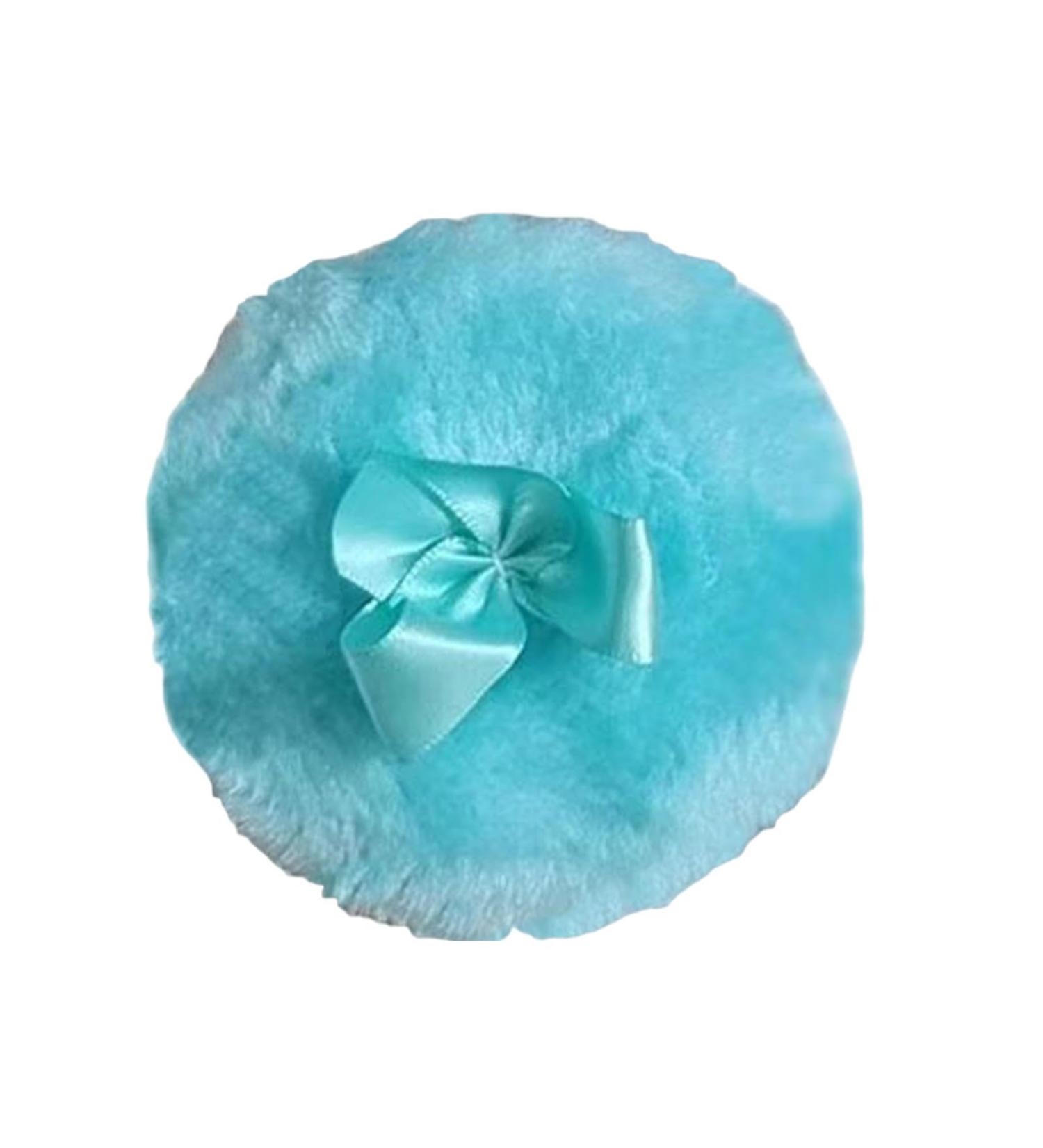 baby powder puff powder puff for body powder - Ultra Soft Round Body Face Powder Puff with Ribbon Loop | Dry Makeup Tool Body Powder Applicator Blue - Buy Online on GoSupps.com