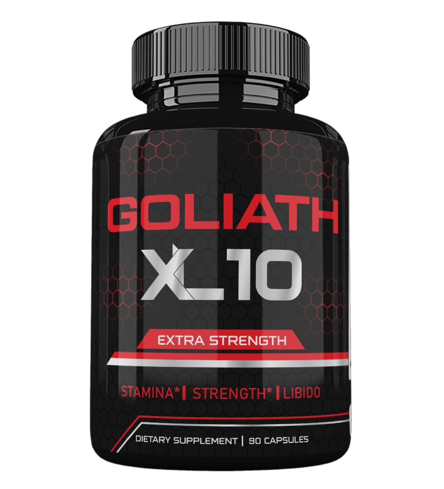 Goliath XL10 Capsules Goliath XL10 Pills for Men Dietary Supplement Advanced Formula 90 Count