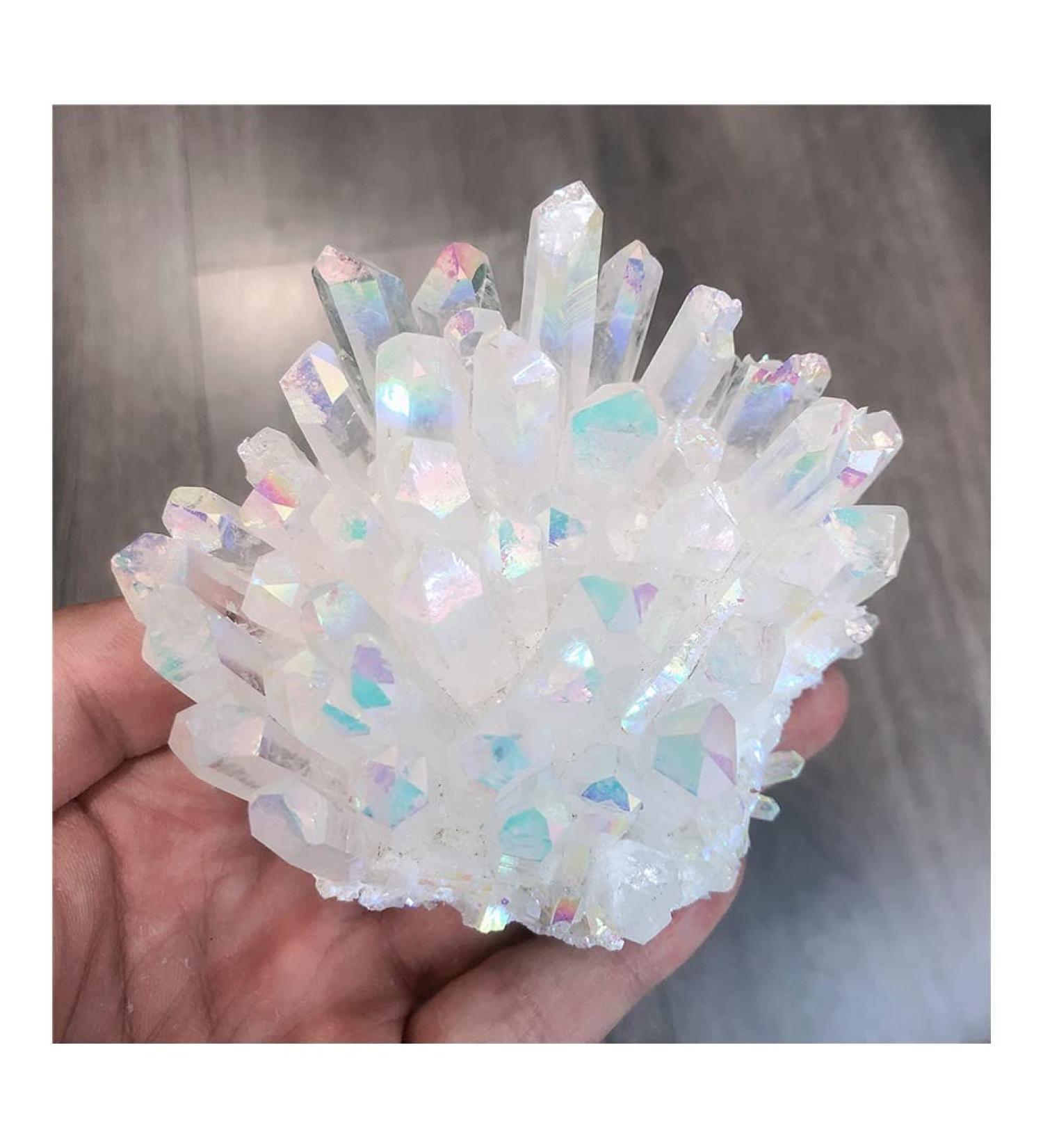 Aura Natural Crystals Quartz Cluster Freeform Reiki Stones Room Home Office Aquarium Decoration Accessories Gemstone Home Decoration (Size : 500-550g) - Buy Online on GoSupps.com