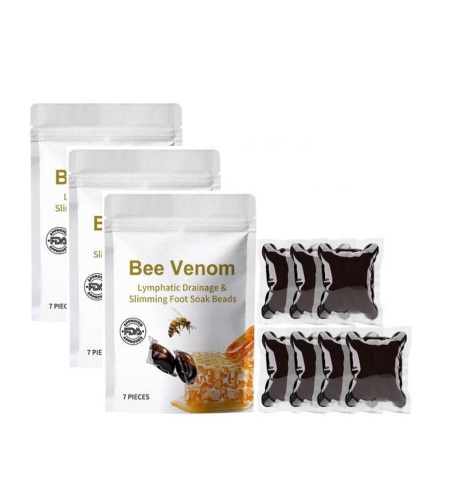  3 bags Foot Spa Soak Beads for Stress Relief Bee Bath Foot Soak for Hard Skin Healthy Feet Skincare Set for Women Bee venoms Slimming Bead Bags - Buy Online on GoSupps.com