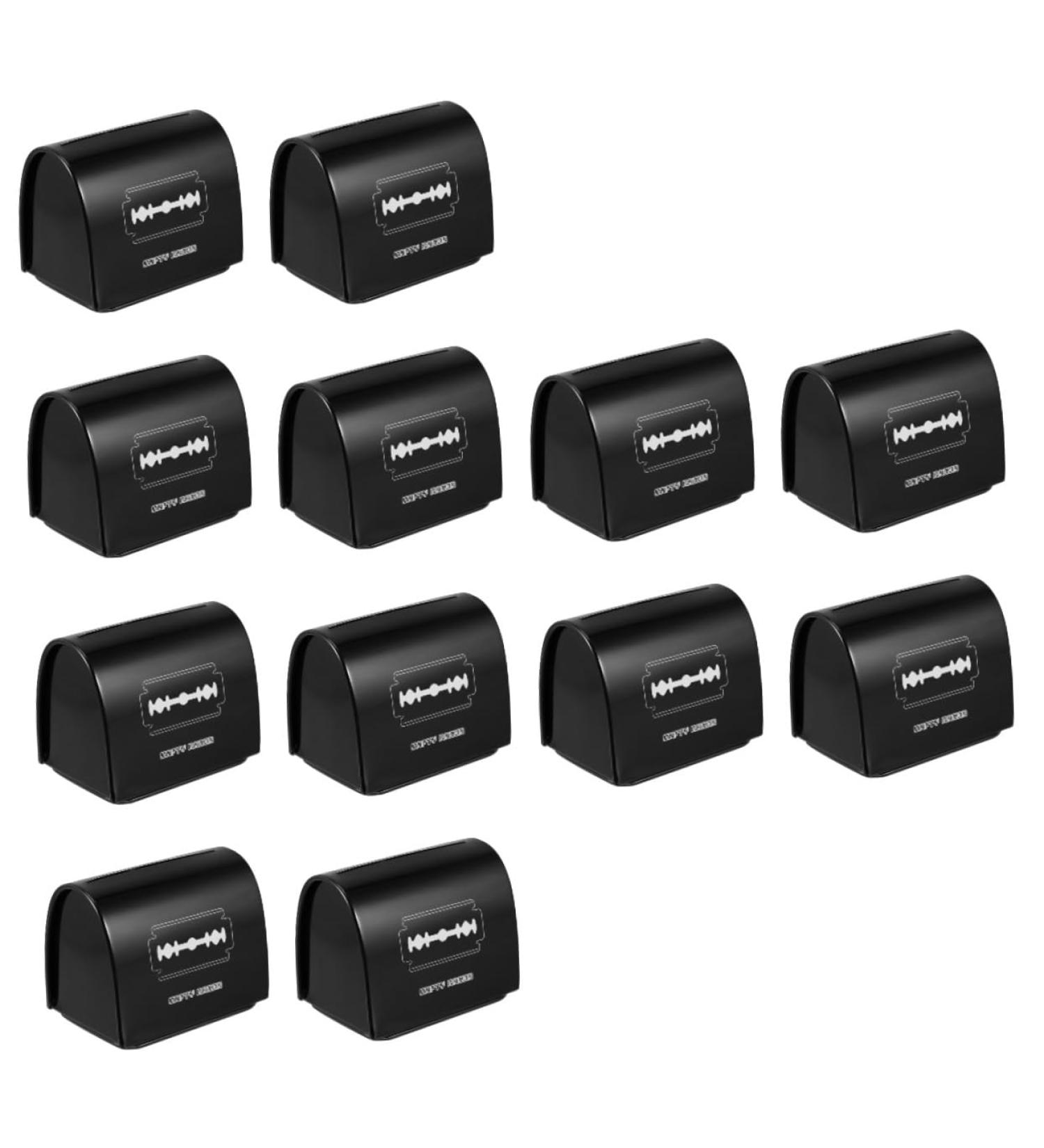 FOMIYES 12 STK Razor Blade Storage Box - Safety Razor Organizer Black - Ideal for Family & Home Use - Durable & Compact (6.5x4.5x6cm) - Buy Online on GoSupps.com