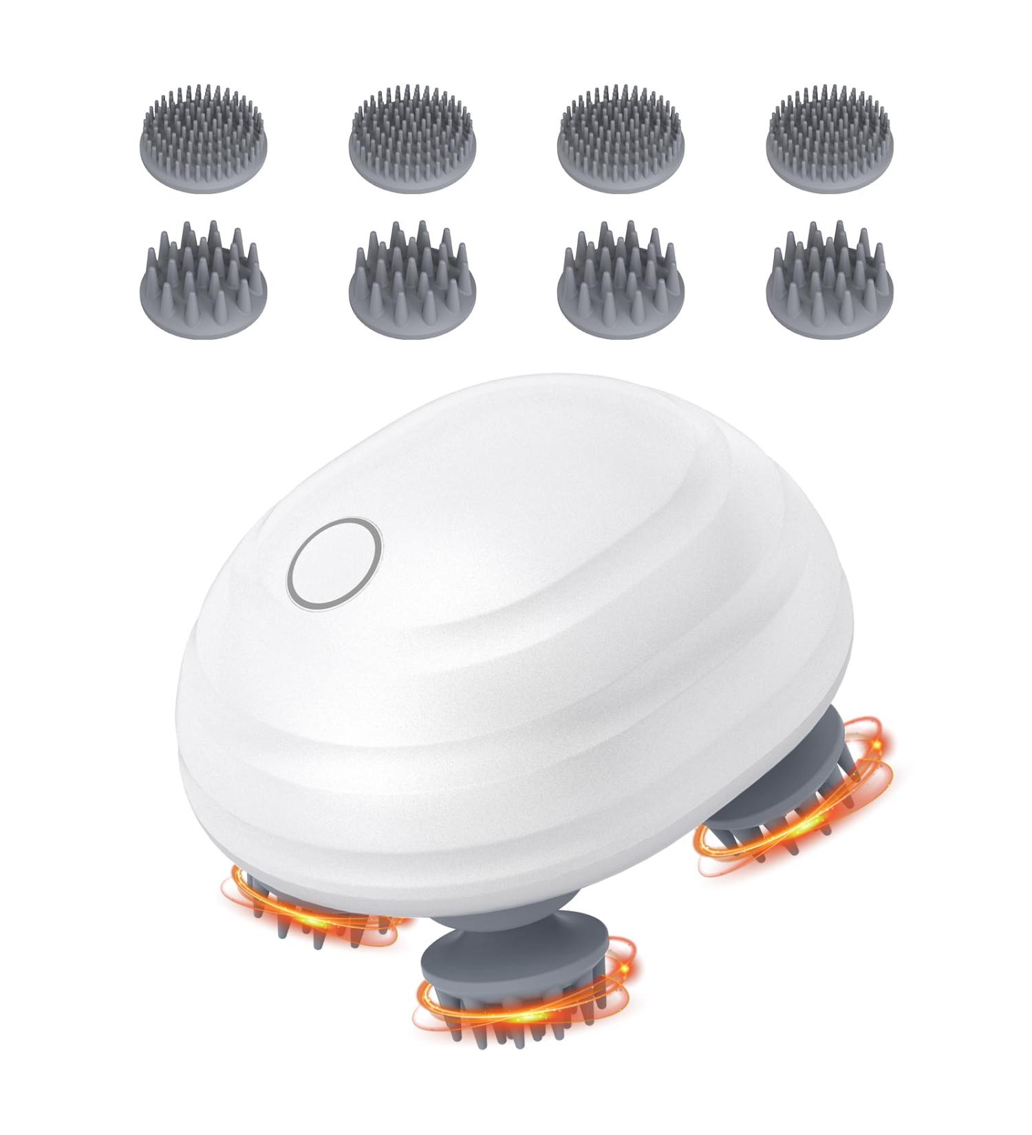 Ankilo Electric Head Massager - Wireless 8 Kneading Heads IPX7 Waterproof Scalp & Full Body Massage Device for Hair Growth - Buy Internationally - Buy Online on GoSupps.com