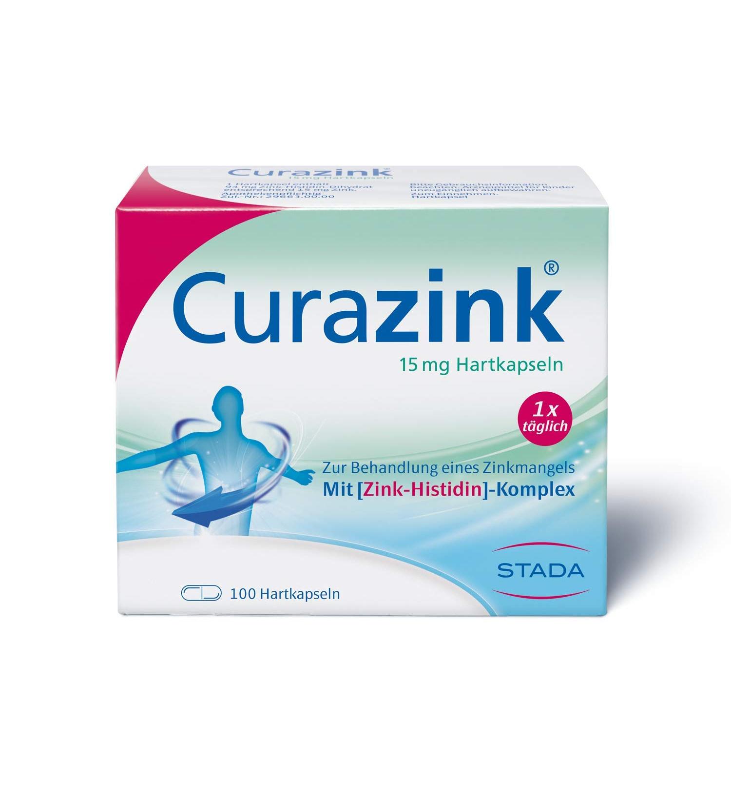 Curazink Hard Capsules - 15 mg Zinc Supplement for Clinically Proven Zinc Deficiency | 100 Capsules | International Shipping Available - Buy Online on GoSupps.com
