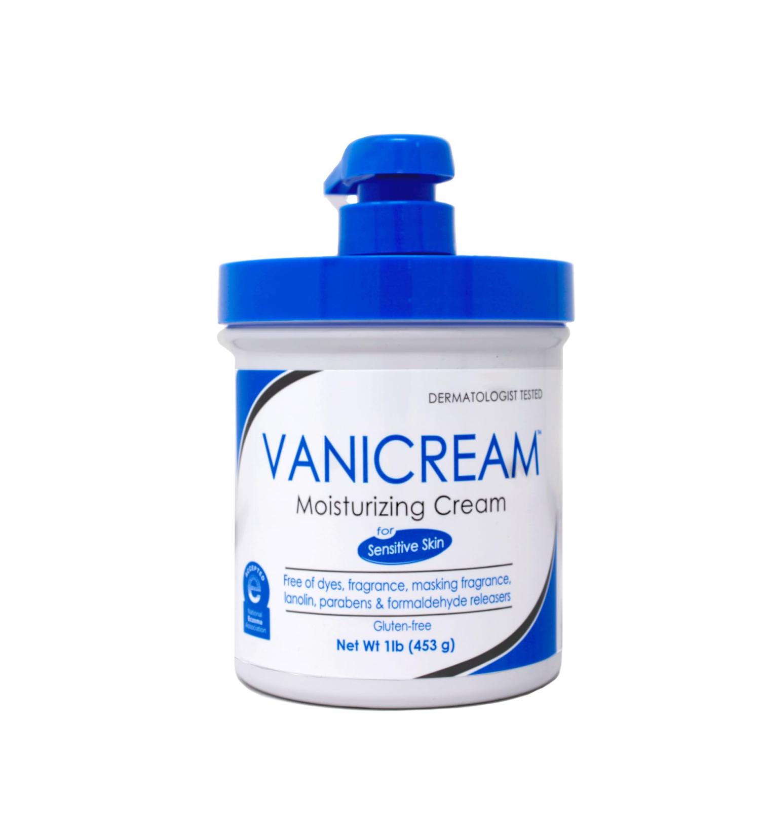 Vanicream Moisturizing Skin Cream with Pump Dispenser 1 lb / 453 g by Vanicream - Buy Online on GoSupps.com