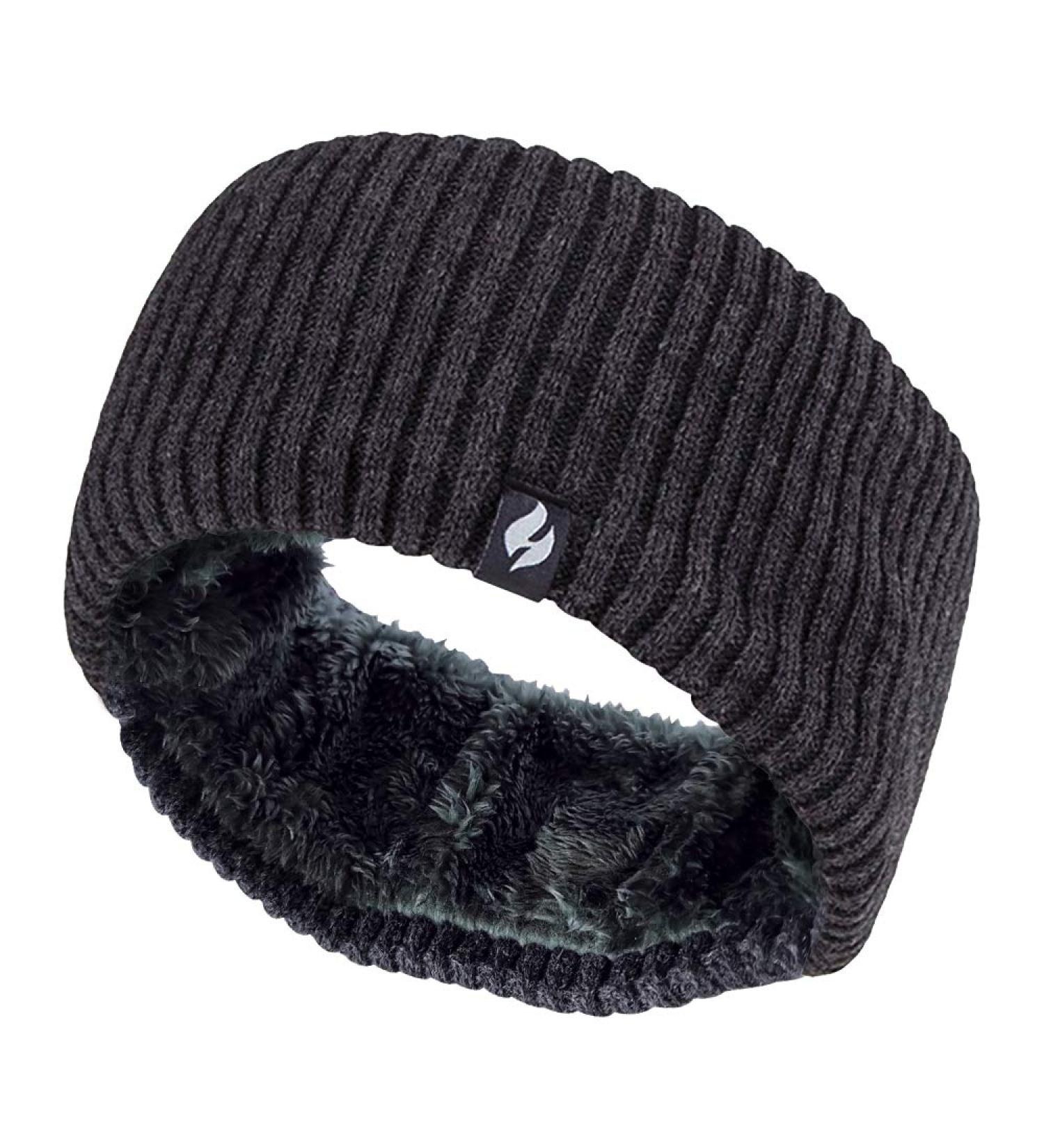 Heat Holders Women s Thermal Outdoor Knitted Headband - Fleece Lined Ribbed Dark Gray - One Size - Buy Online on GoSupps.com