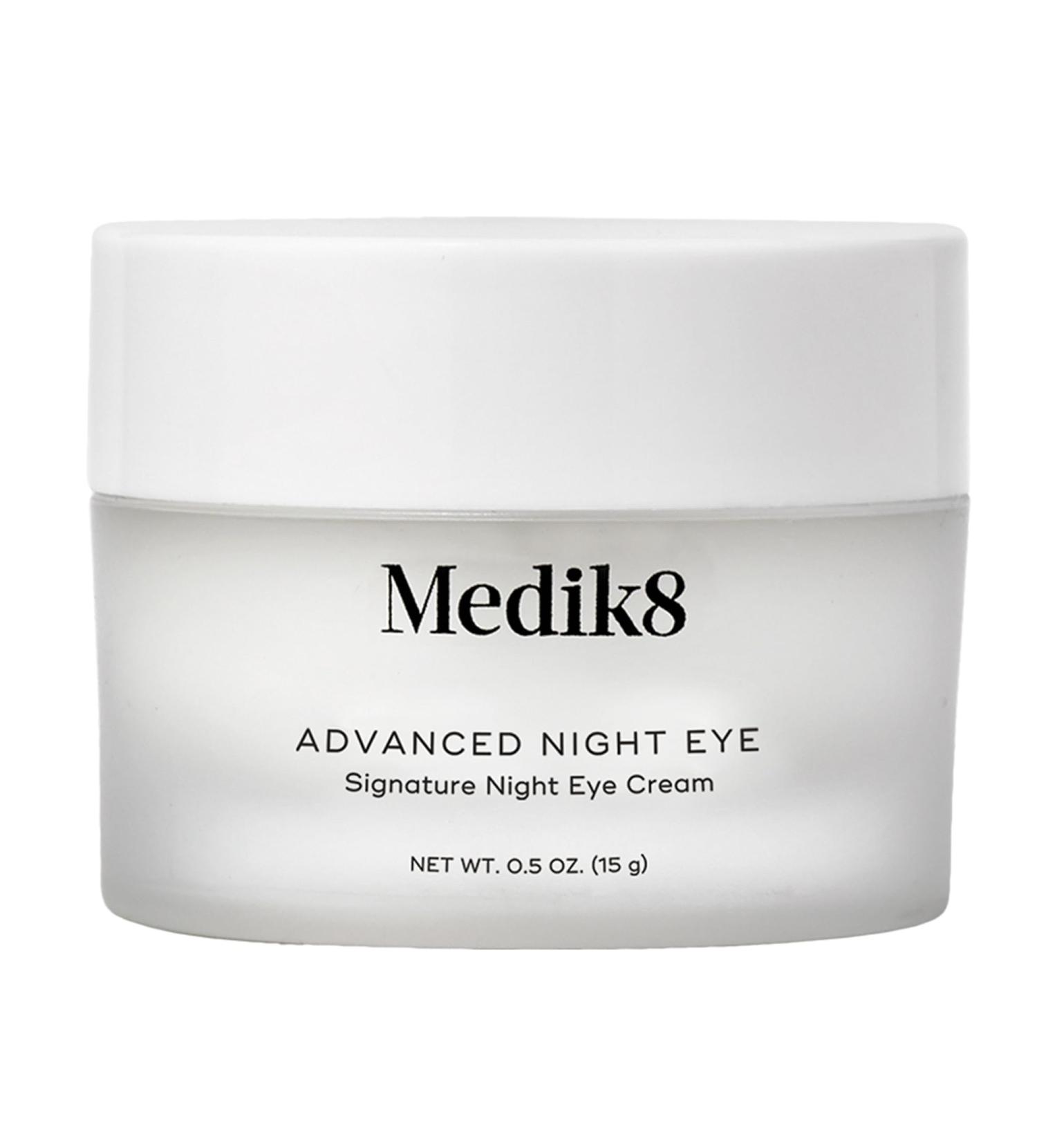 Medik8 Advanced Night Eye Cream - Multi Peptide and Caffeine Eye Cream - Night Moisturizer for Smoothing Wrinkles Puffiness and Dark Circles - 0.5 oz - Buy Online on GoSupps.com