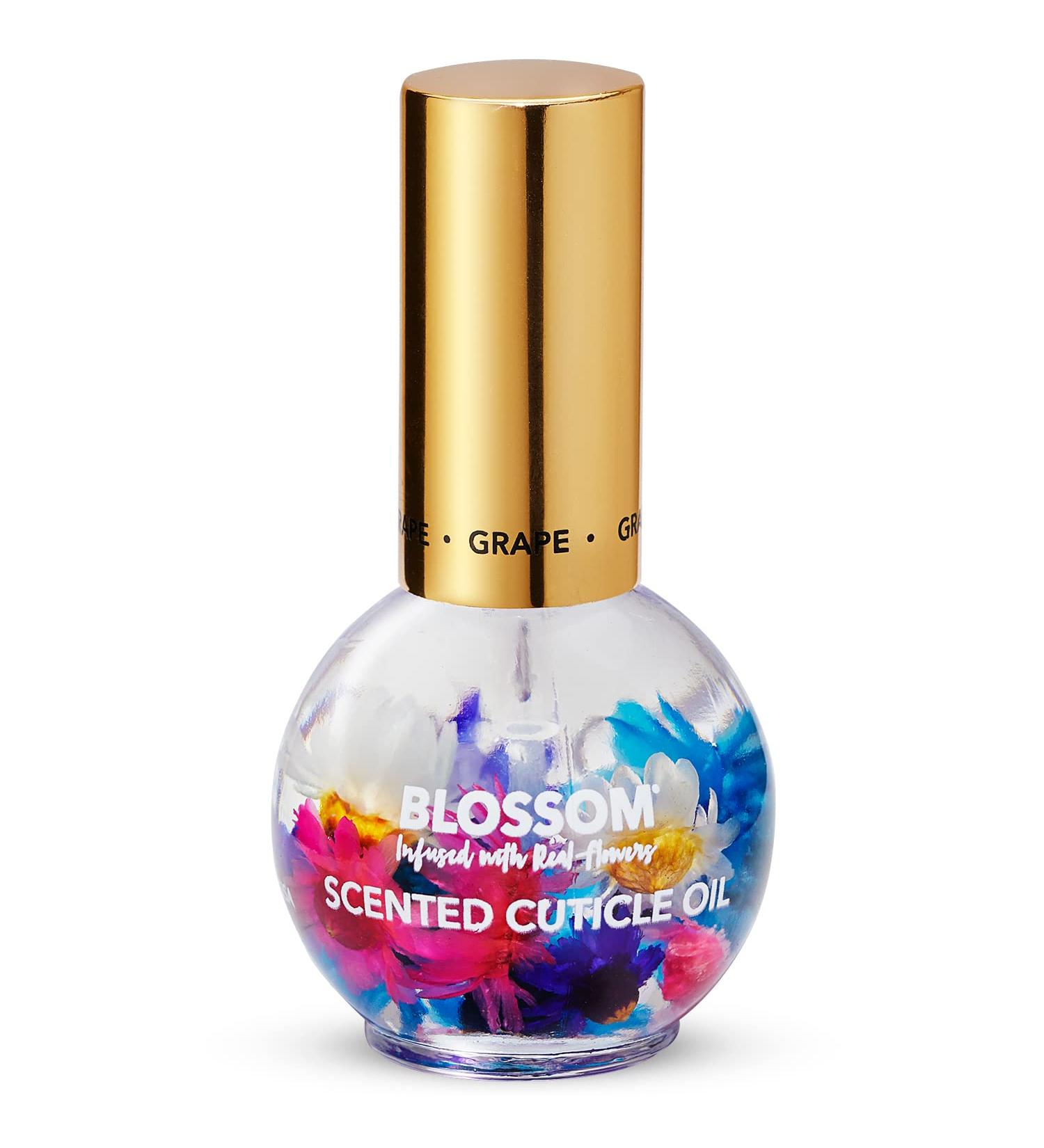 Blossom Hydrating Cuticle Oil with Real Flowers - Grape Scented, 0.42 fl. oz (Pack of 1), Made in USA - Buy Online on GoSupps.com