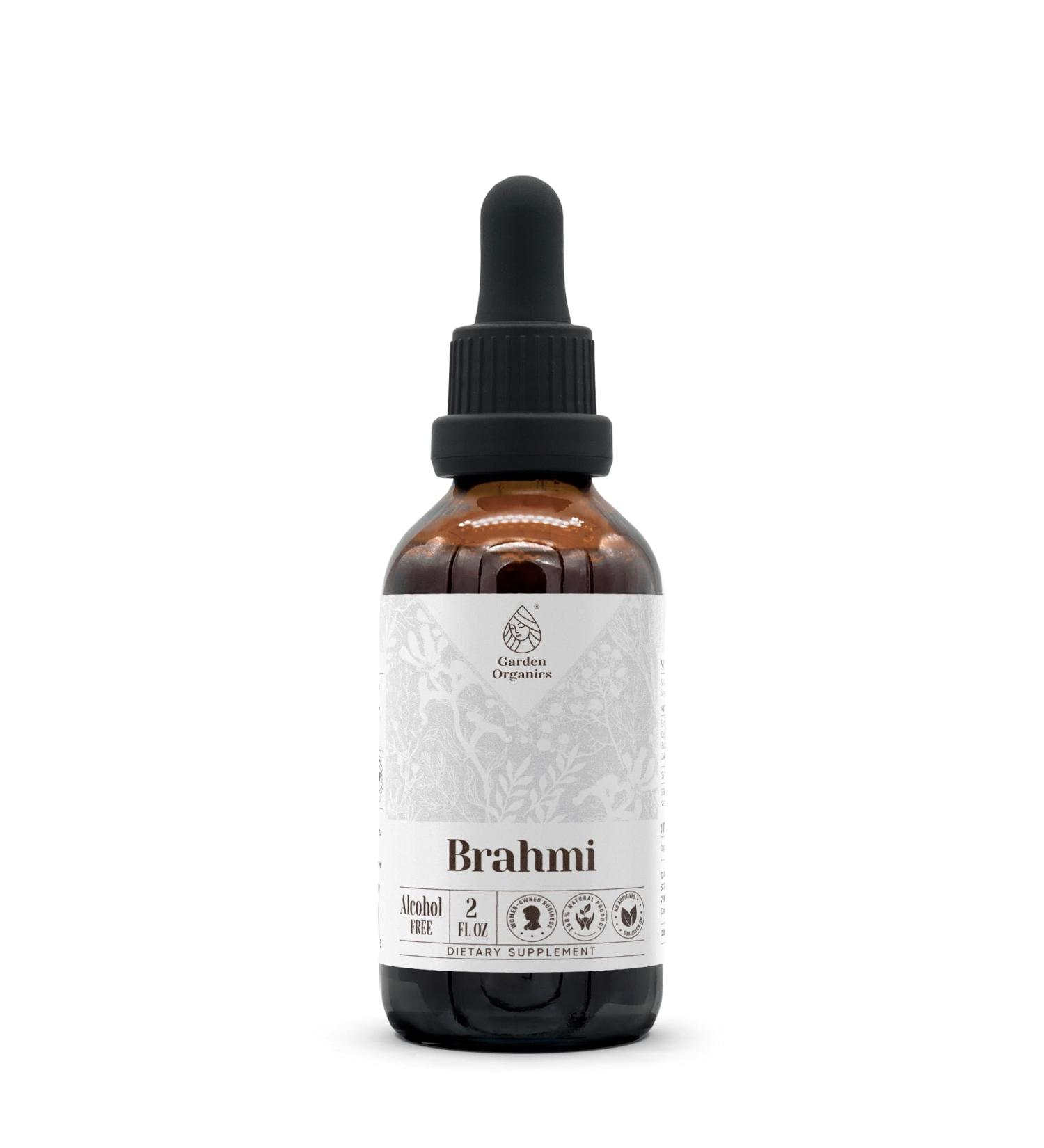Brahmi Alcohol-Free Natural Tincture Extract, Immune System Booster, Liquid Drops Made from 100% Brahmi (Bacopa monnieri) Dried Herb (2 fl oz) 2 Fl Oz (Pack of 1) - Buy Online on GoSupps.com