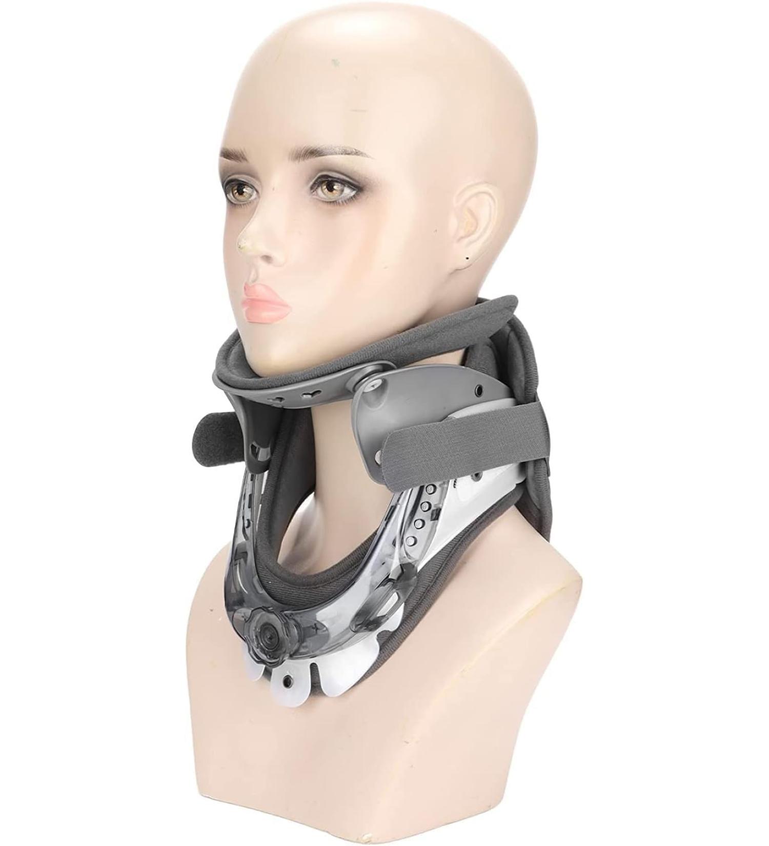 SSDDDLZEQ Adjustable Decompression Neck Support | Pain Relief Cervical Device | One-Hand Height Adjustable Traction - Buy Online on GoSupps.com