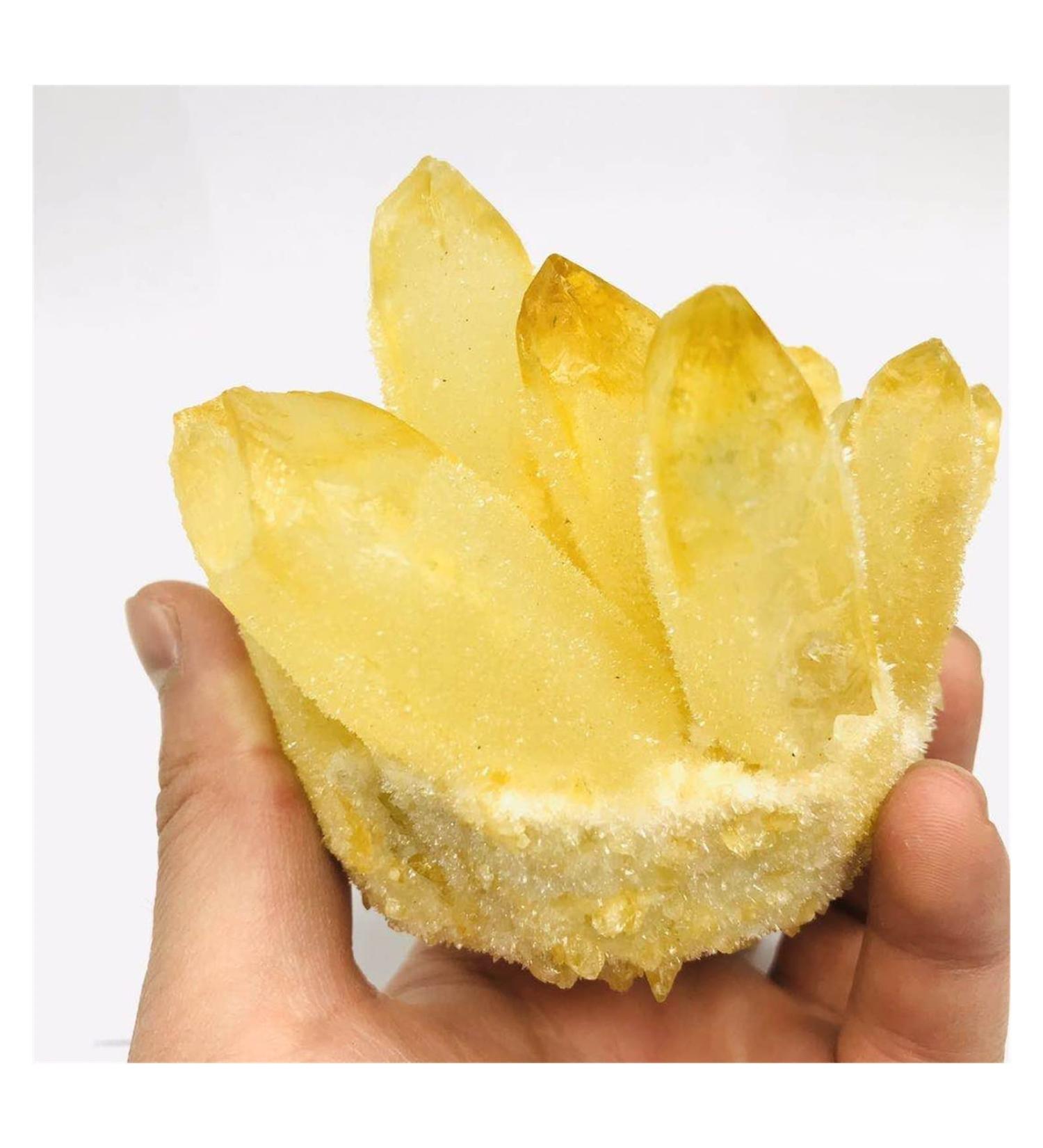 Natural Crystal Rough 1PC Natural Yellow Phantom Ghost Quartz Crystal Cluster Stone Specimen 400G-1050G Home Decoration Home Goods (Color : 1pc 950g-1050g) - Buy Online on GoSupps.com