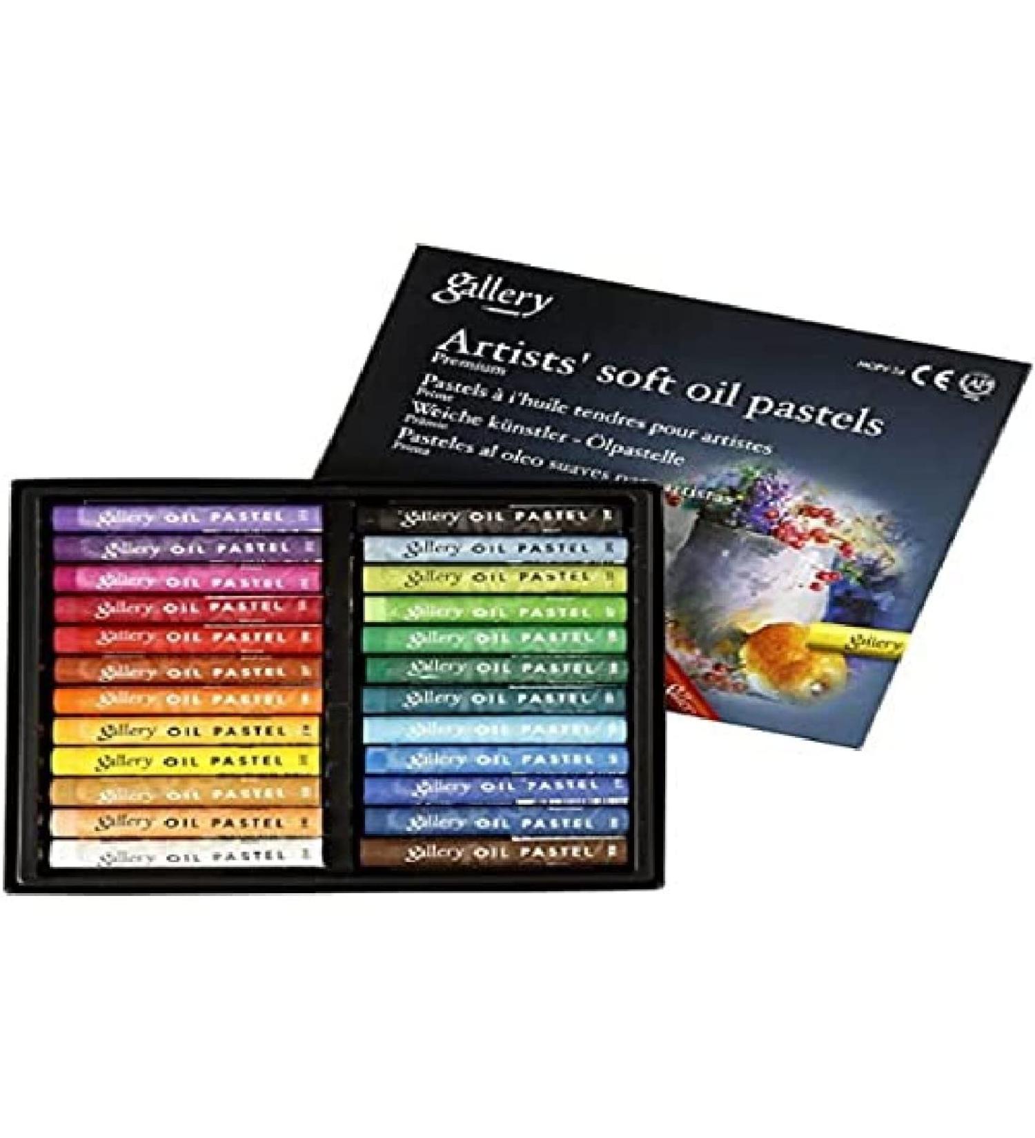 Mungyo Gallery Soft Oil Pastels Set of 24 - Assorted Colors | Vibrant Artist Quality Pastels - Buy Online on GoSupps.com