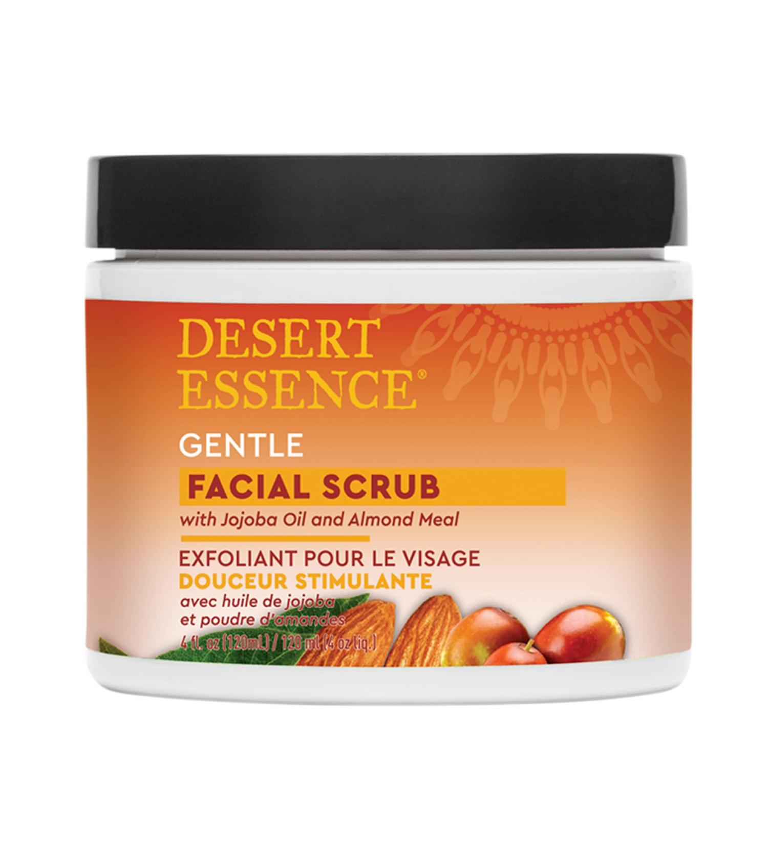 Desert Essence Juice Stimulating Facial Scrub with Jojoba Oil & Almond Bran - 120ml | Exfoliating Skincare for All Skin Types - International Shipping Available - Buy Online on GoSupps.com