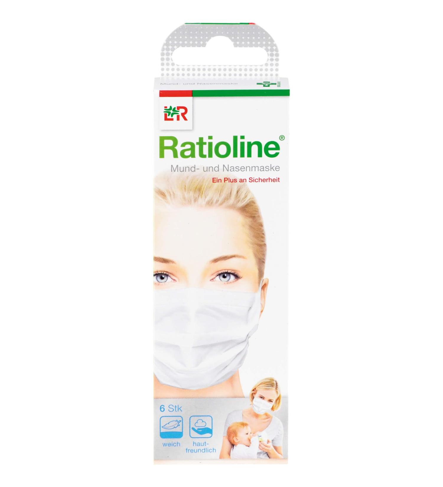RATIOLINE bambino Mouth & Nose Mask - 6 Pieces | Lohmann & Rauscher - International Shipping - Buy Online on GoSupps.com