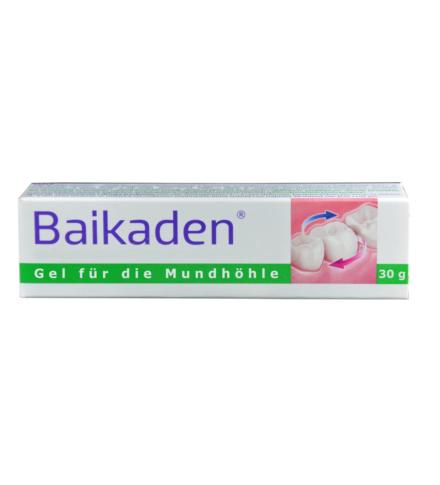 Gel for gums and oral cavity 15g with Baikal skullcap for normal condition of the mucous membranes also for denture wearers