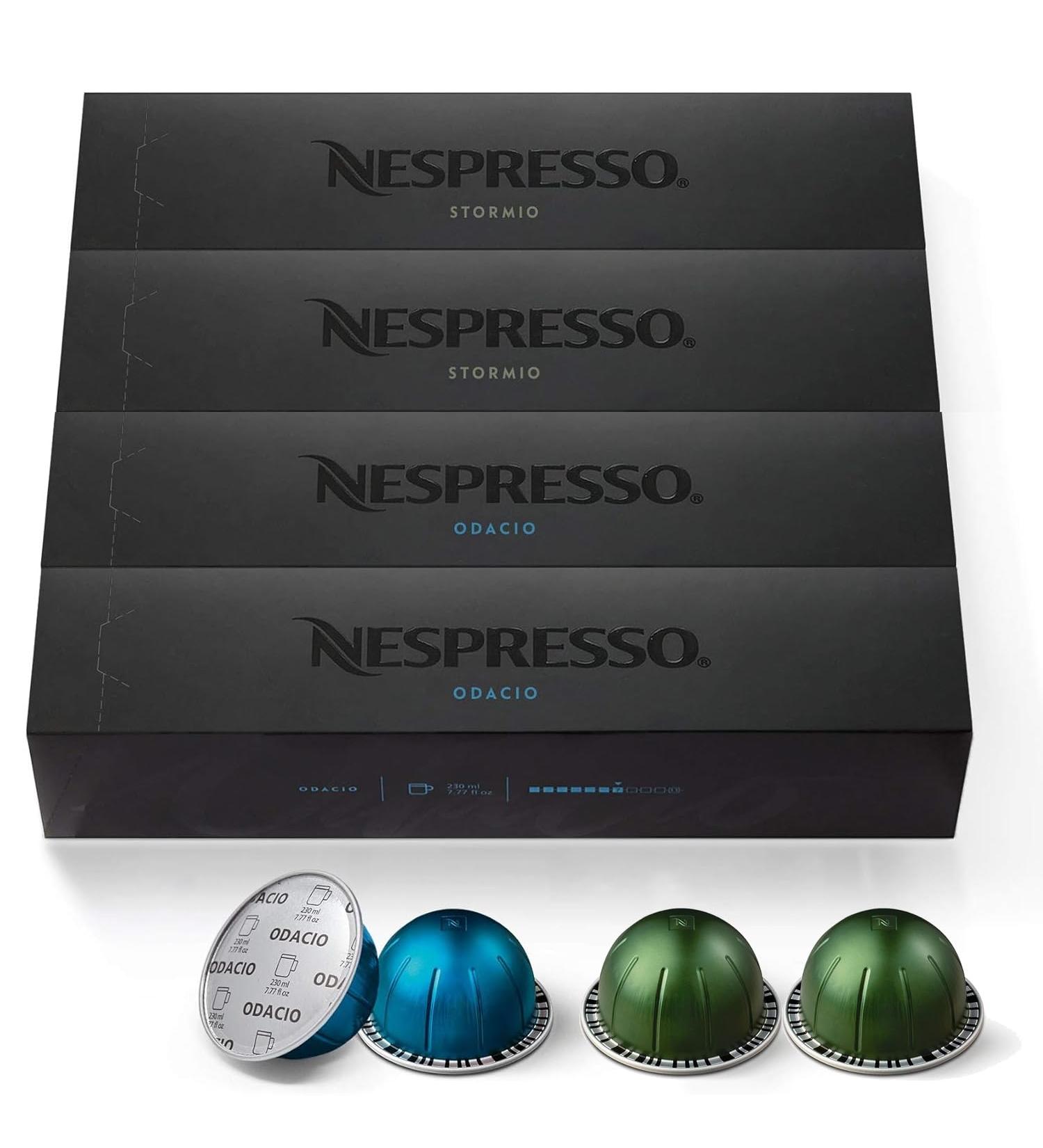Nespresso Coffee Pods Variety Pack - 40 Pods (20 Odacio 20 Stormio) - Buy Online on GoSupps.com