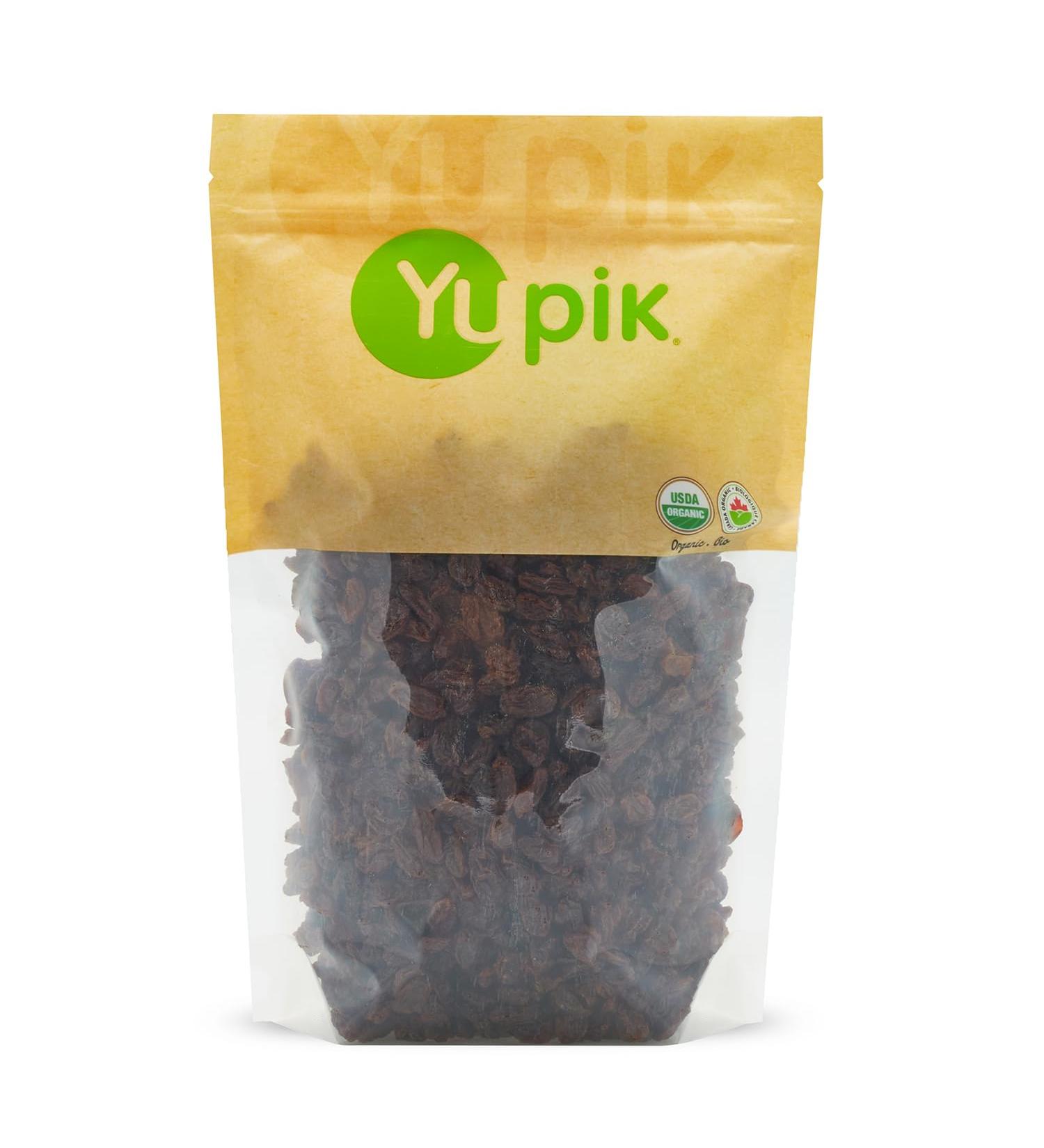 Yupik Organic Thompson Raisins 1 kg 6 Count Gluten-Free Kosher Non-GMO Vegan Dried Fruits Naturally Sweet No Added Sugar Seedless Healthy Snacks Fruity Topping & Inclusion 6 kg - Buy Online on GoSupps.com
