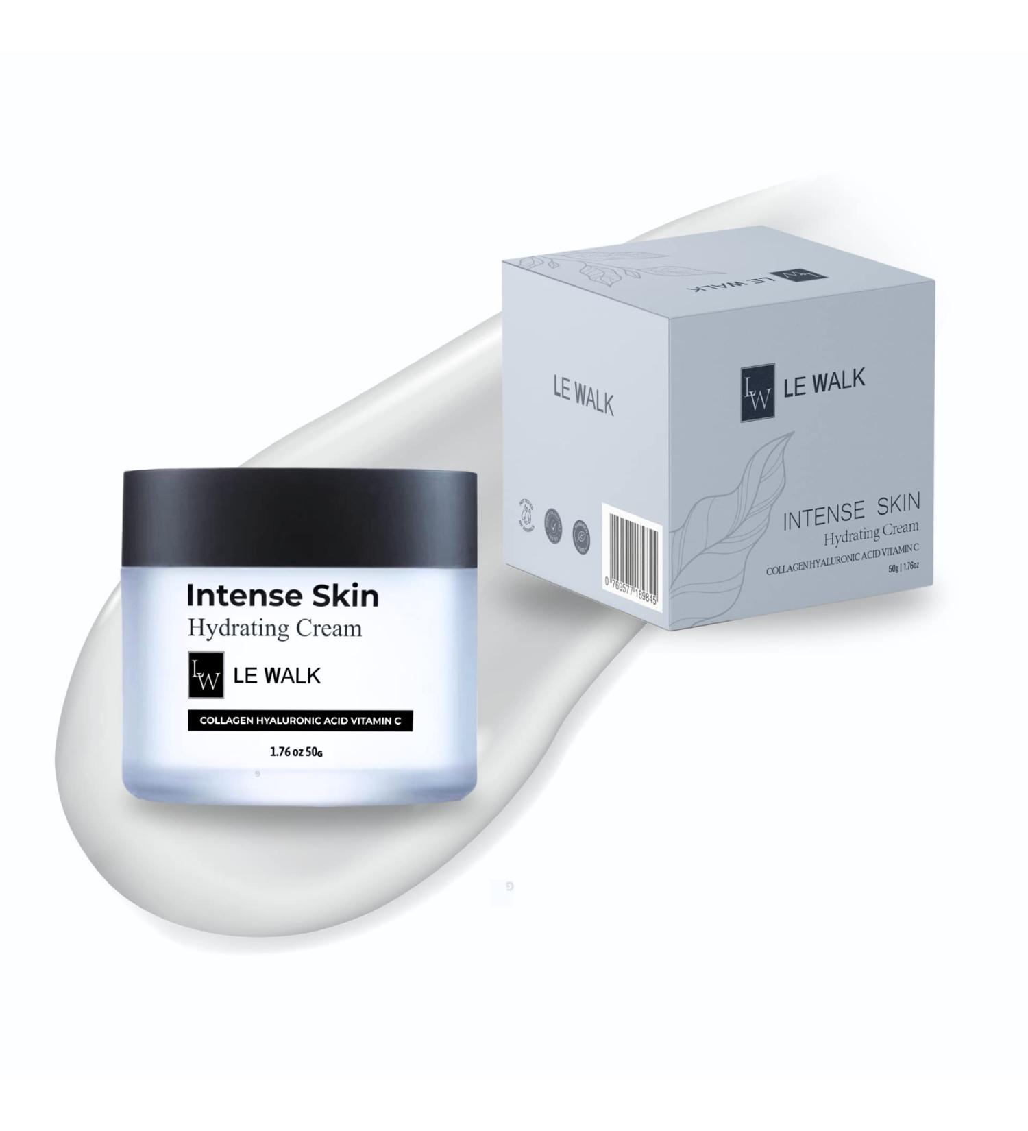 Day and Night Collagen Hydrating Cream - Moisturizing Cream for Dry Skin with Hyaluronic Acid & Vitamins C/E - 1.76 oz - Buy Online on GoSupps.com